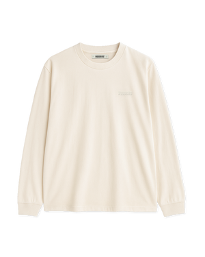 Woodbird WBBaine LS Tee T-Shirts Off White