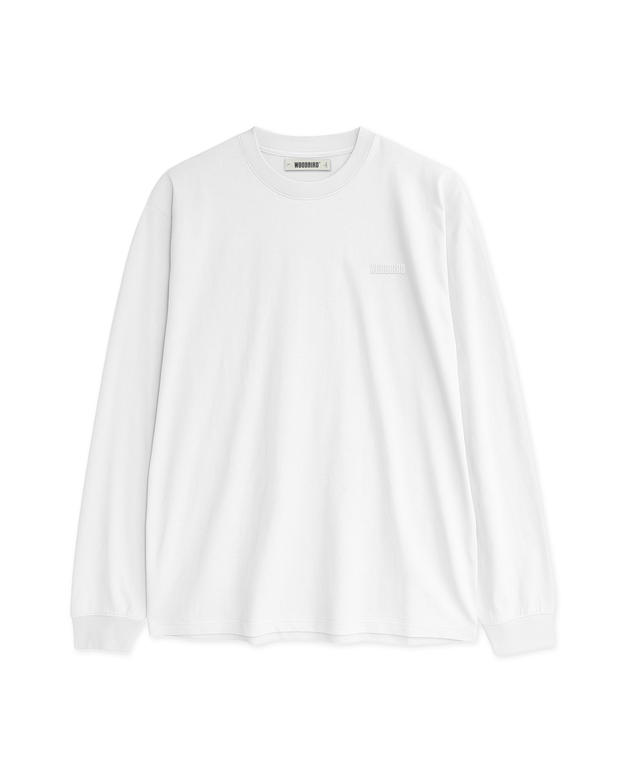Woodbird WBBaine LS Tee T-Shirts White