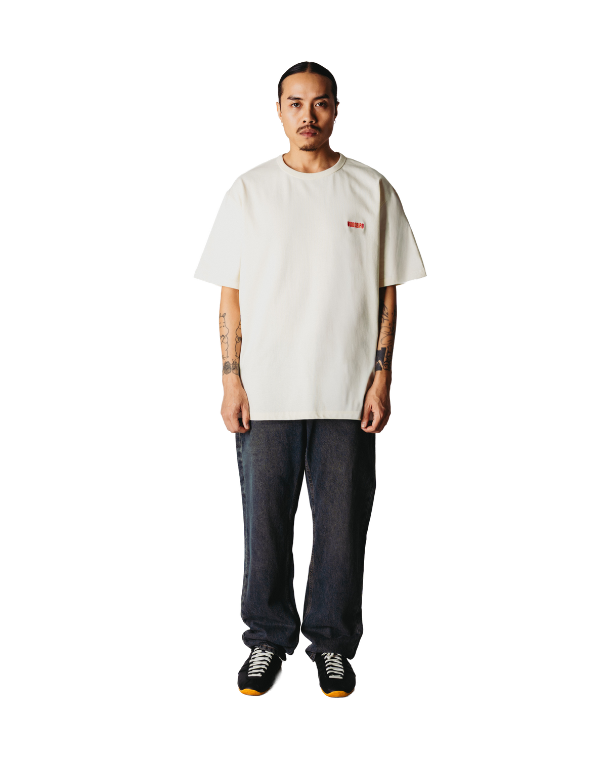 Woodbird WBBaine Mono Tee T-Shirts Off White