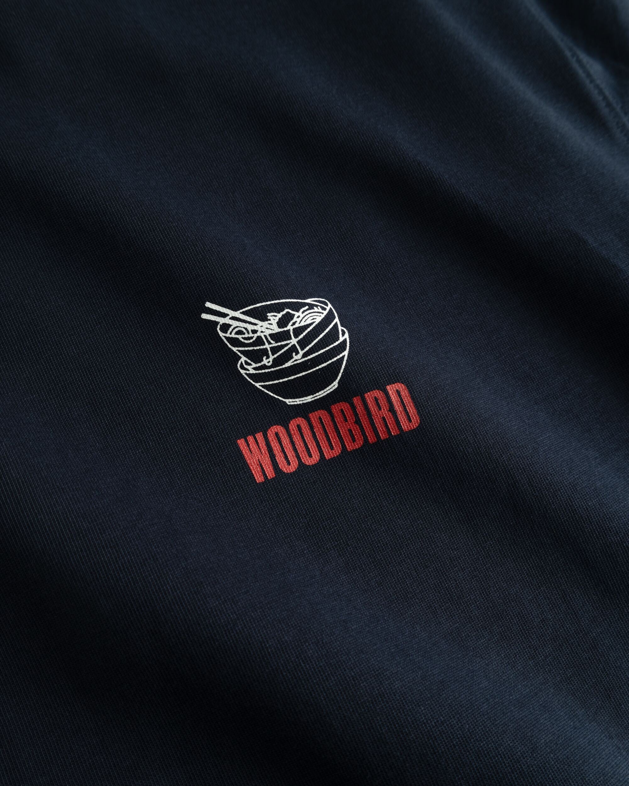 Woodbird WBBaine Noodle Tee T-Shirts Navy