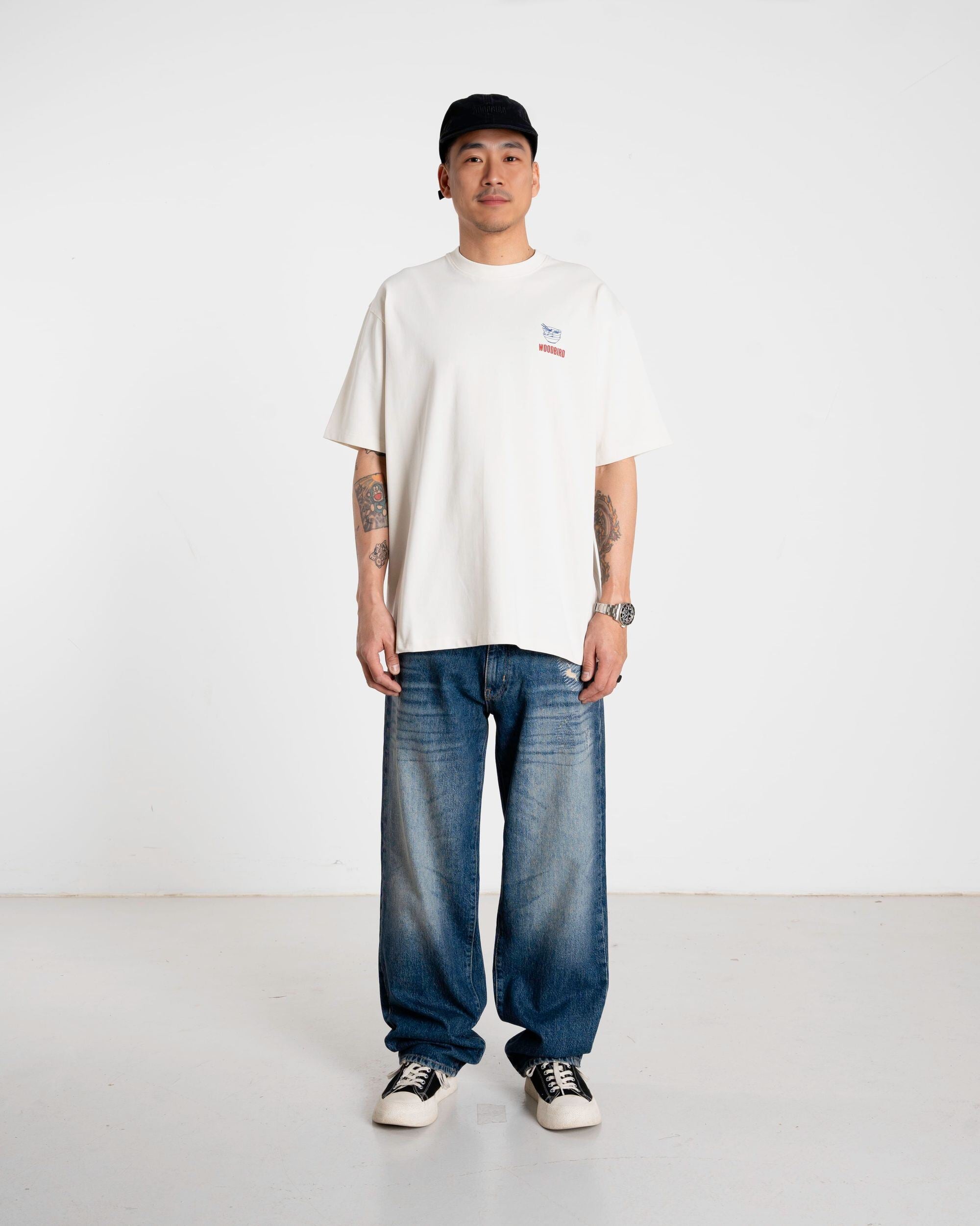 Woodbird WBBaine Noodle Tee T-Shirts Off White