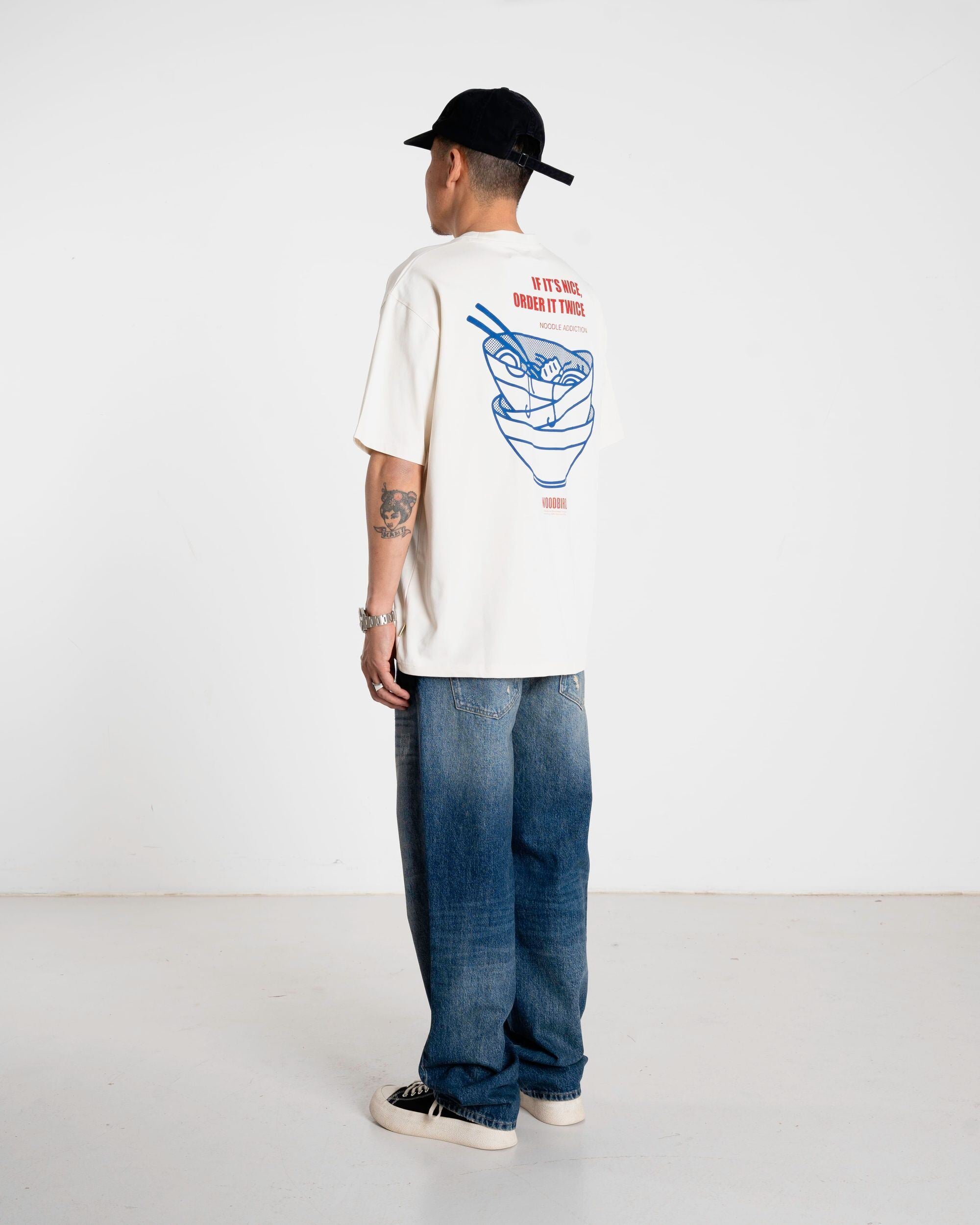 Woodbird WBBaine Noodle Tee T-Shirts Off White