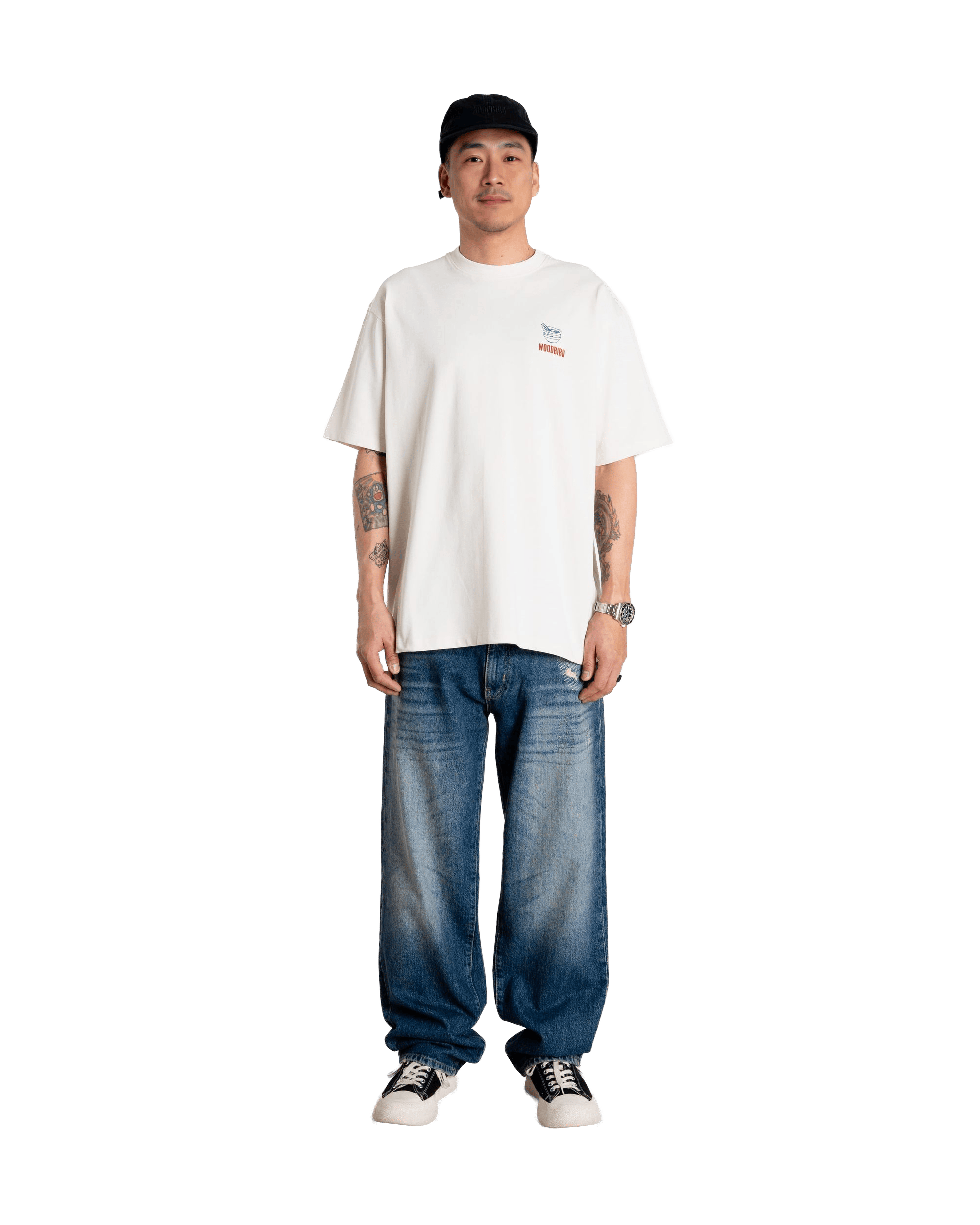 Woodbird WBBaine Noodle Tee T-Shirts Off White
