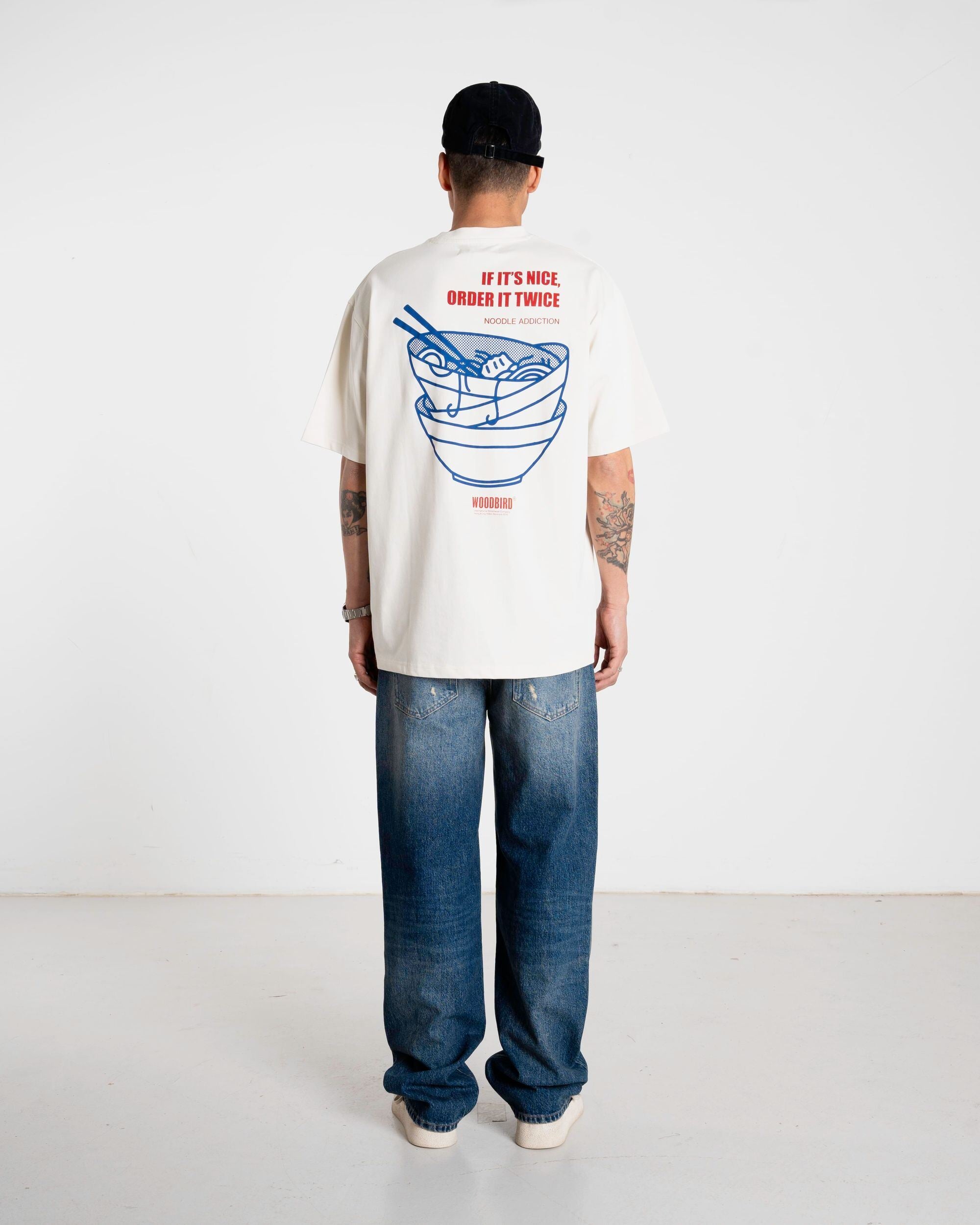 Woodbird WBBaine Noodle Tee T-Shirts Off White