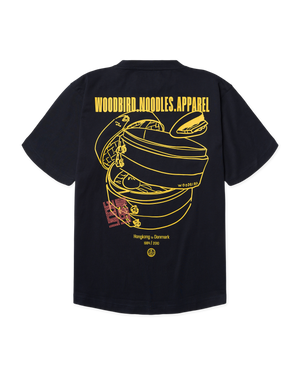 Woodbird WBBaine Nopa Tee T-Shirts Dark Navy
