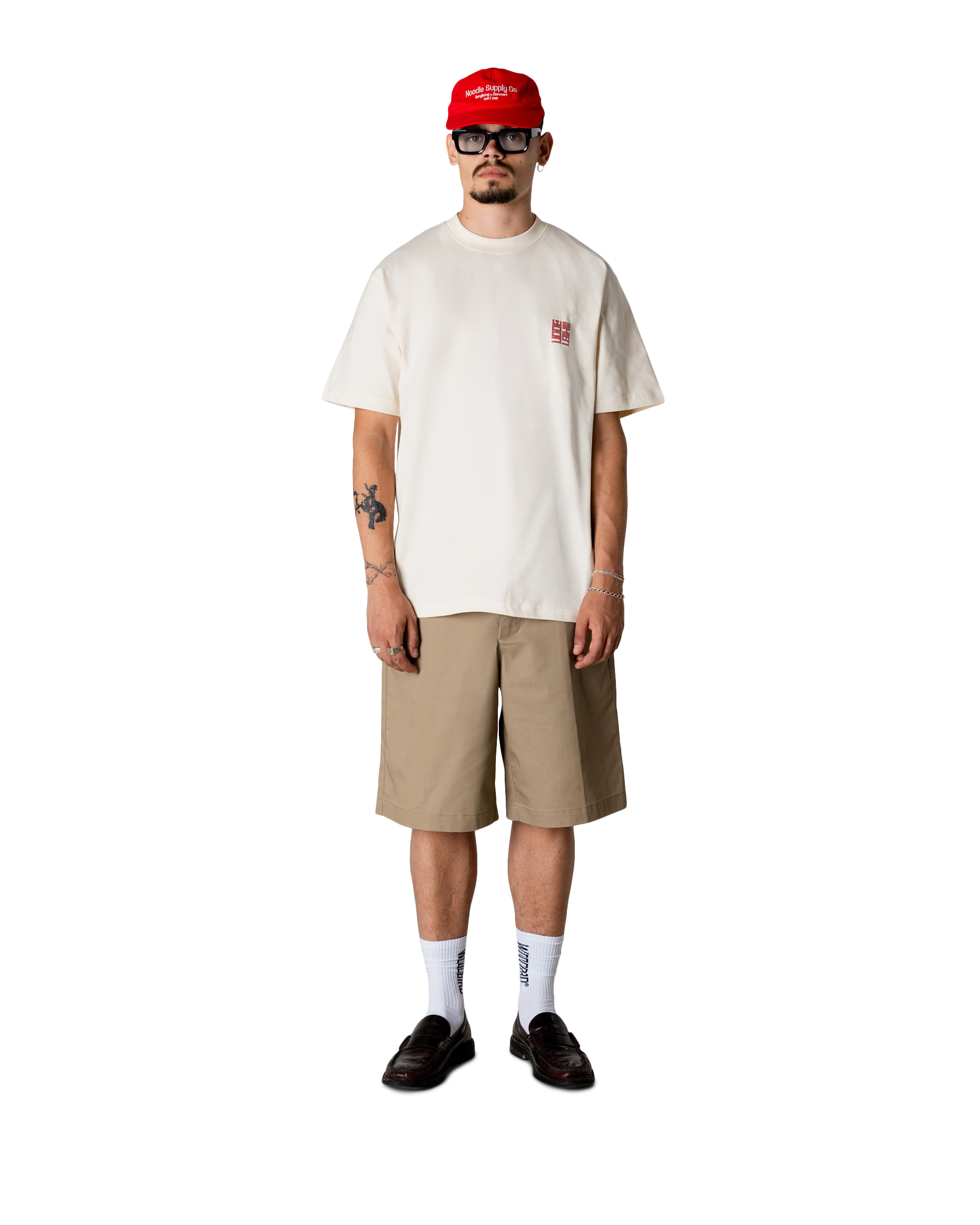 Woodbird WBBaine Nopa Tee T-Shirts Off White