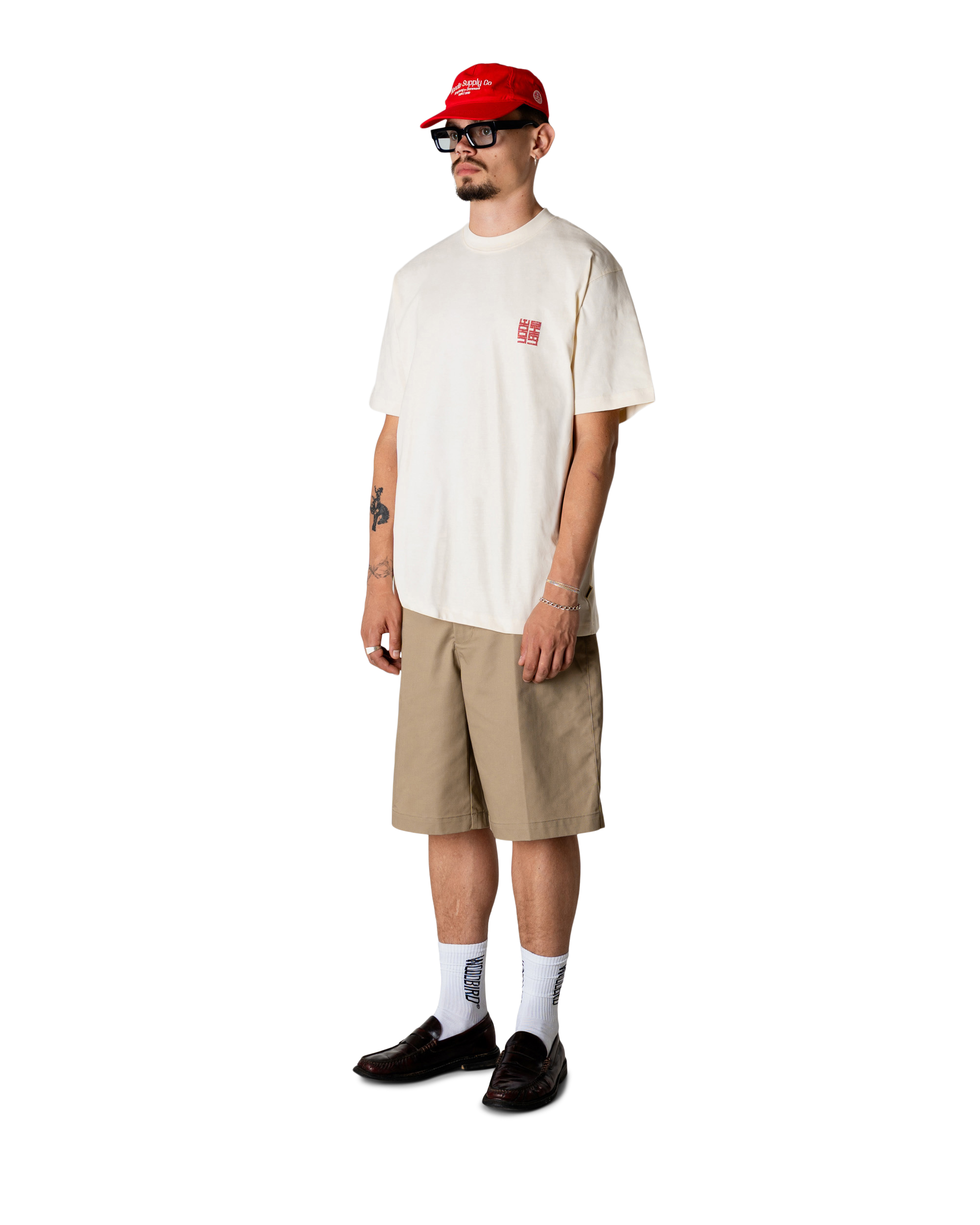 Woodbird WBBaine Nopa Tee T-Shirts Off White
