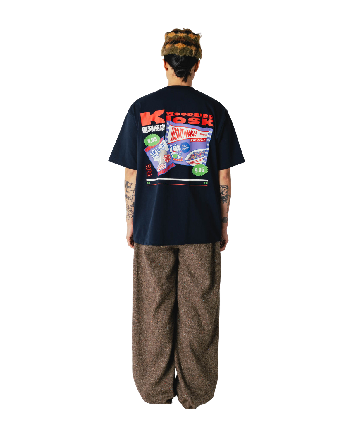 Woodbird WBBaine Pack Tee T-Shirts Dark Navy