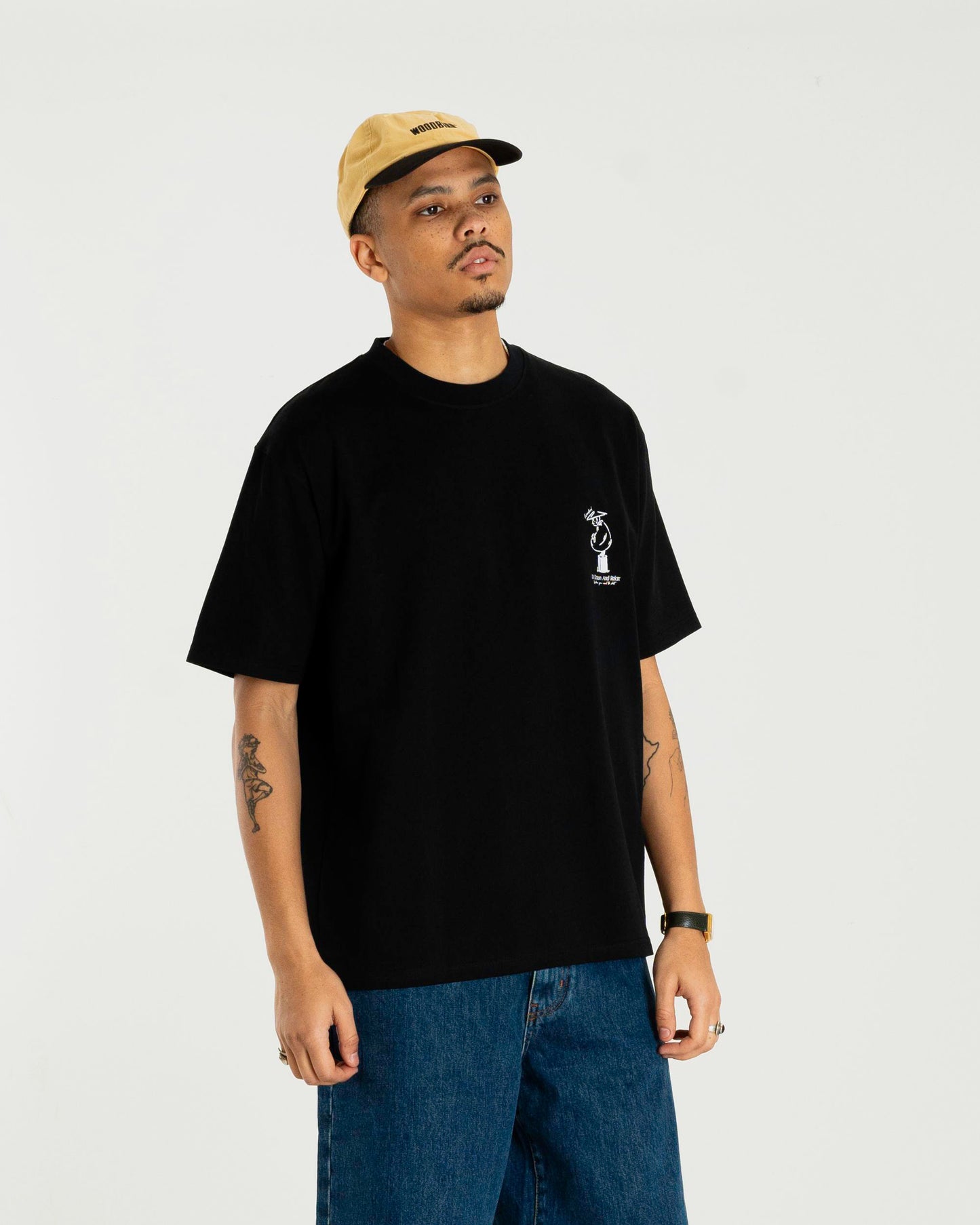 Woodbird WBBaine Relax Tee T-Shirts Black