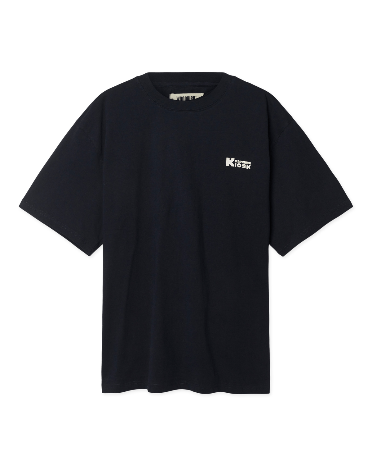 Woodbird WBBaine Shop Tee T-Shirts Dark Navy