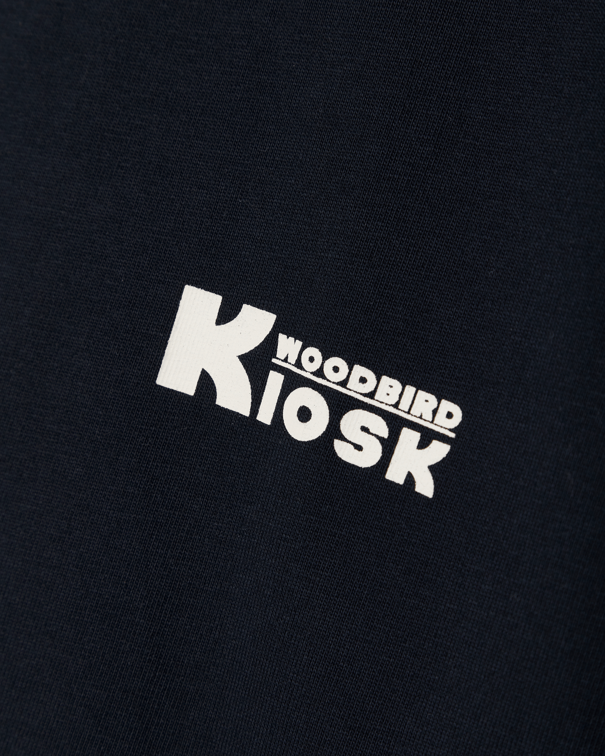 Woodbird WBBaine Shop Tee T-Shirts Dark Navy