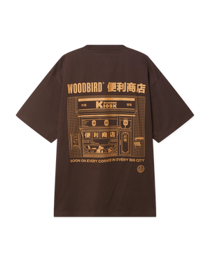 Woodbird WBBaine Shop Tee T-Shirts Fudge Brown
