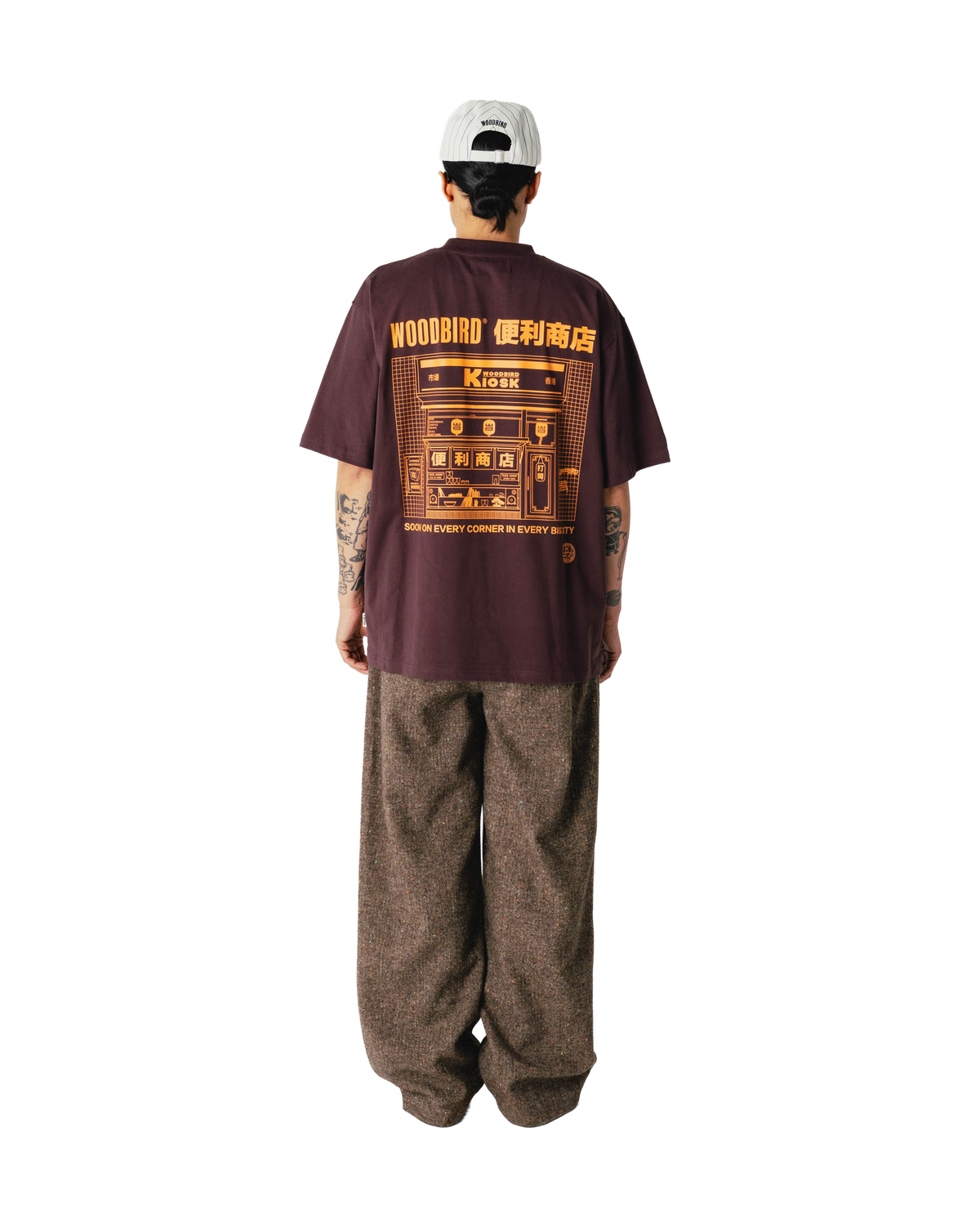 Woodbird WBBaine Shop Tee T-Shirts Fudge Brown