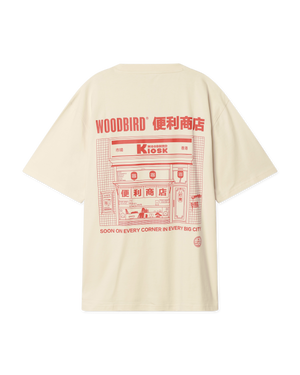 Woodbird WBBaine Shop Tee T-Shirts Off White