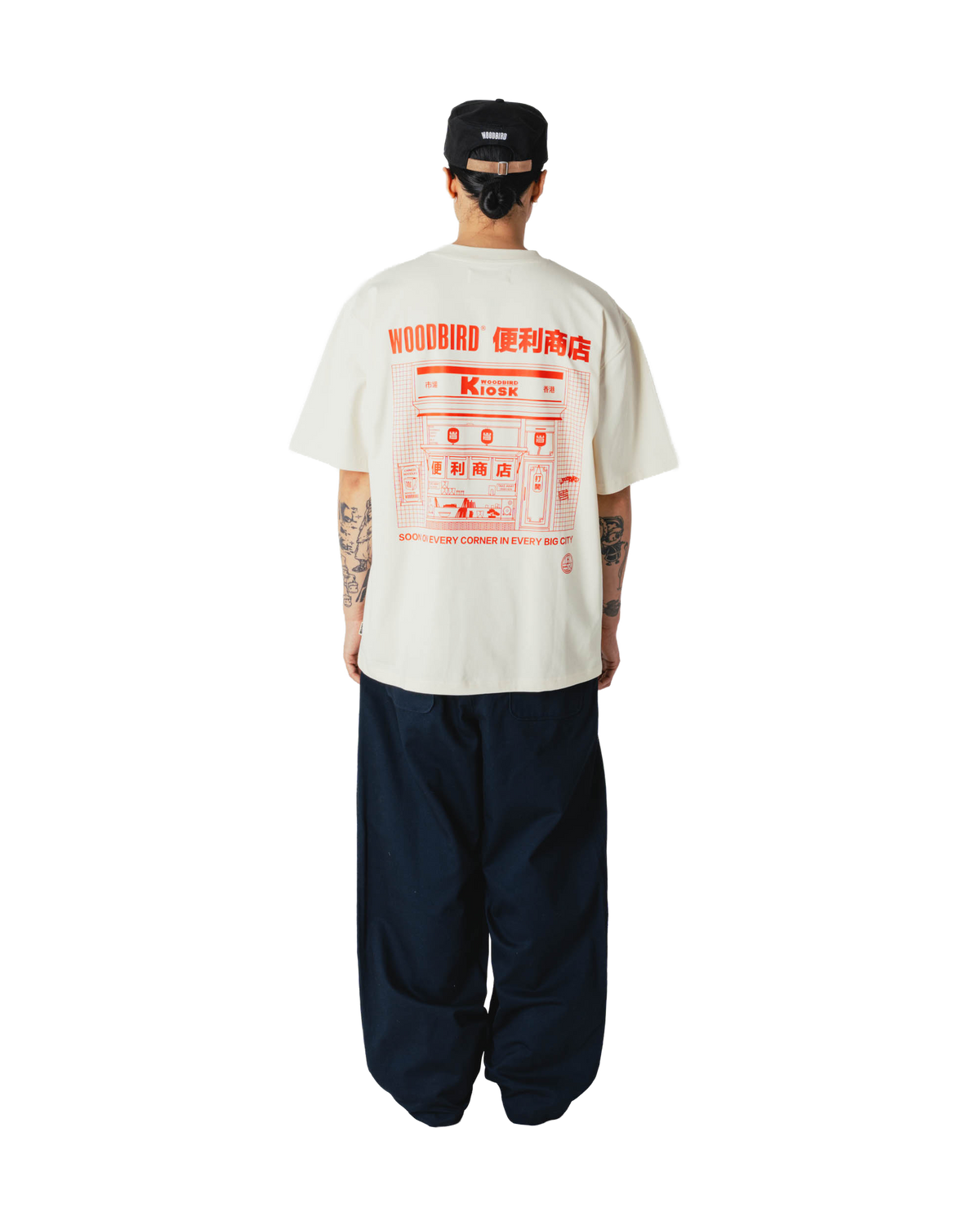 Woodbird WBBaine Shop Tee T-Shirts Off White