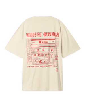 Woodbird WBBaine Shop Tee T-Shirts Off White