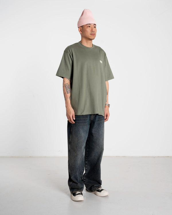 Woodbird WBBaine Soya Tee T-Shirts Grey-Green