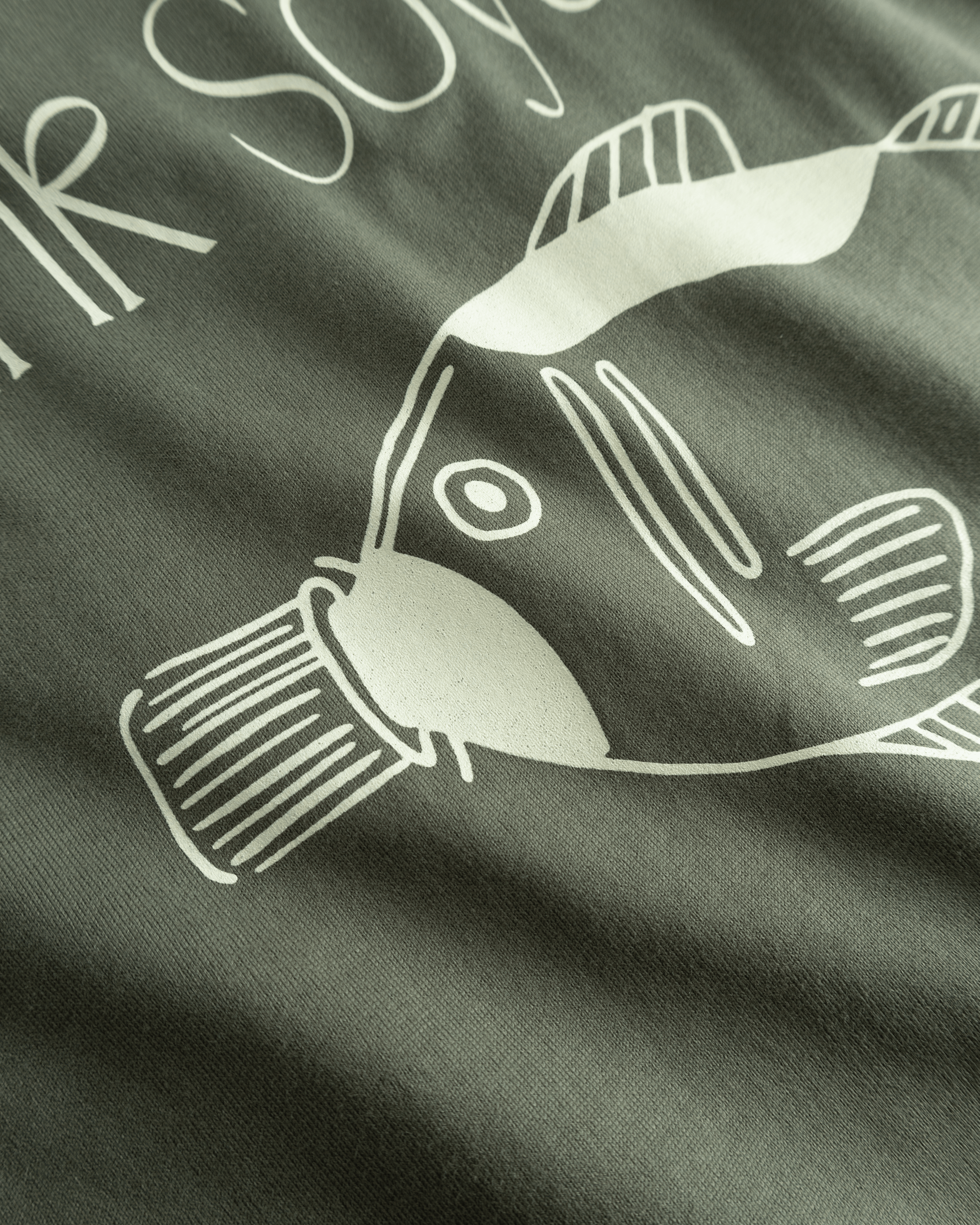 Woodbird WBBaine Soya Tee T-Shirts Grey-Green