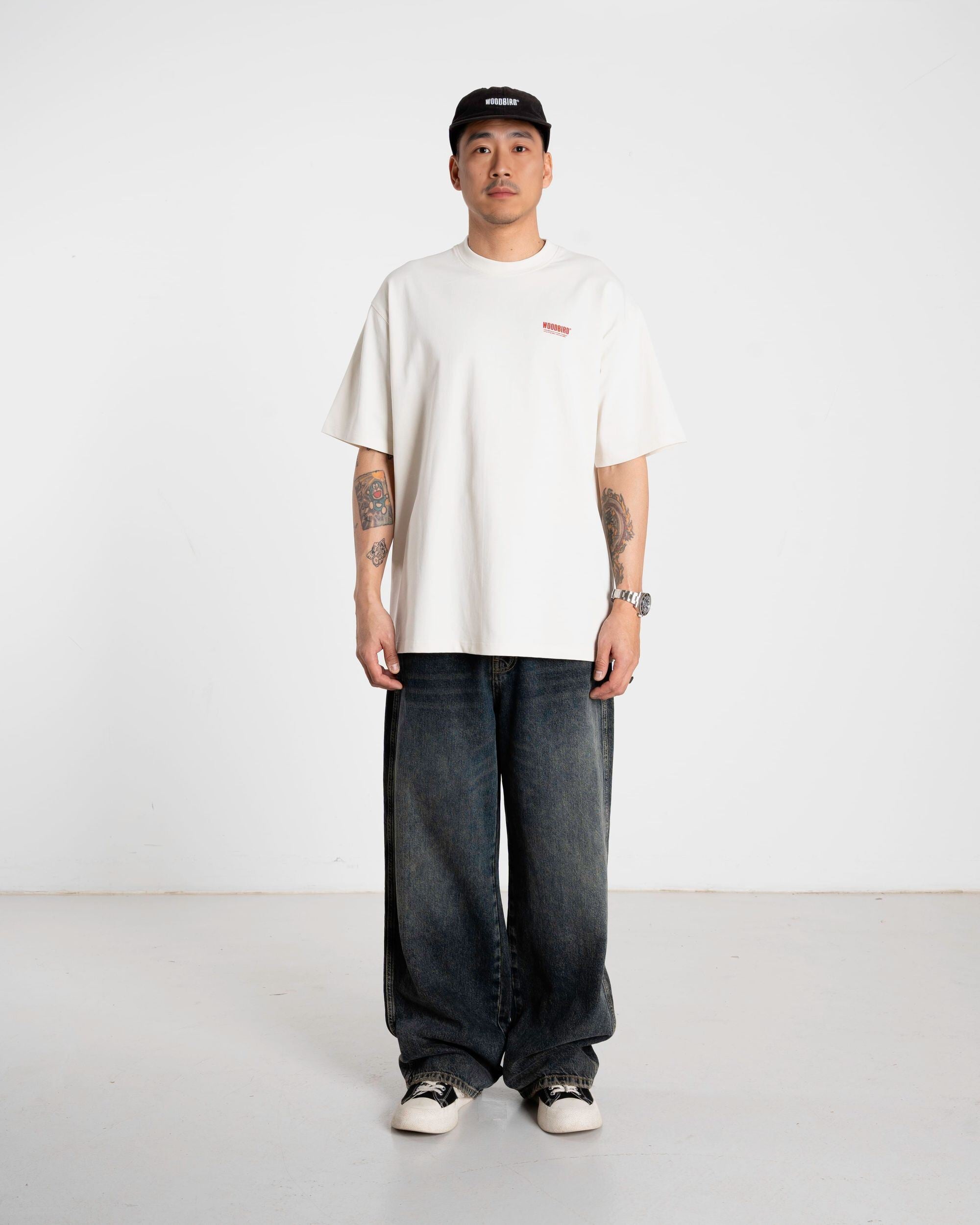 Woodbird WBBaine Soya Tee T-Shirts Off White