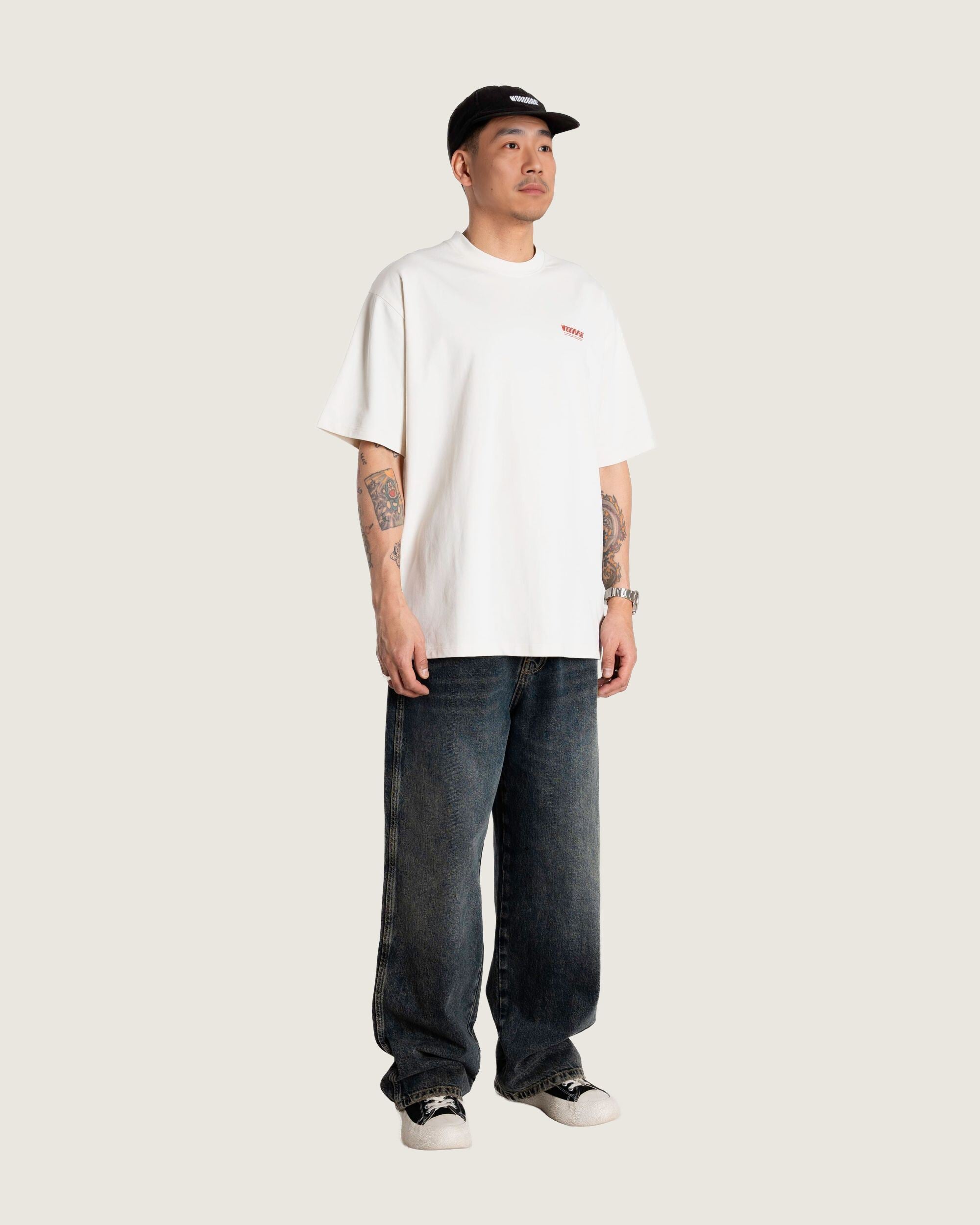 Woodbird WBBaine Soya Tee T-Shirts Off White