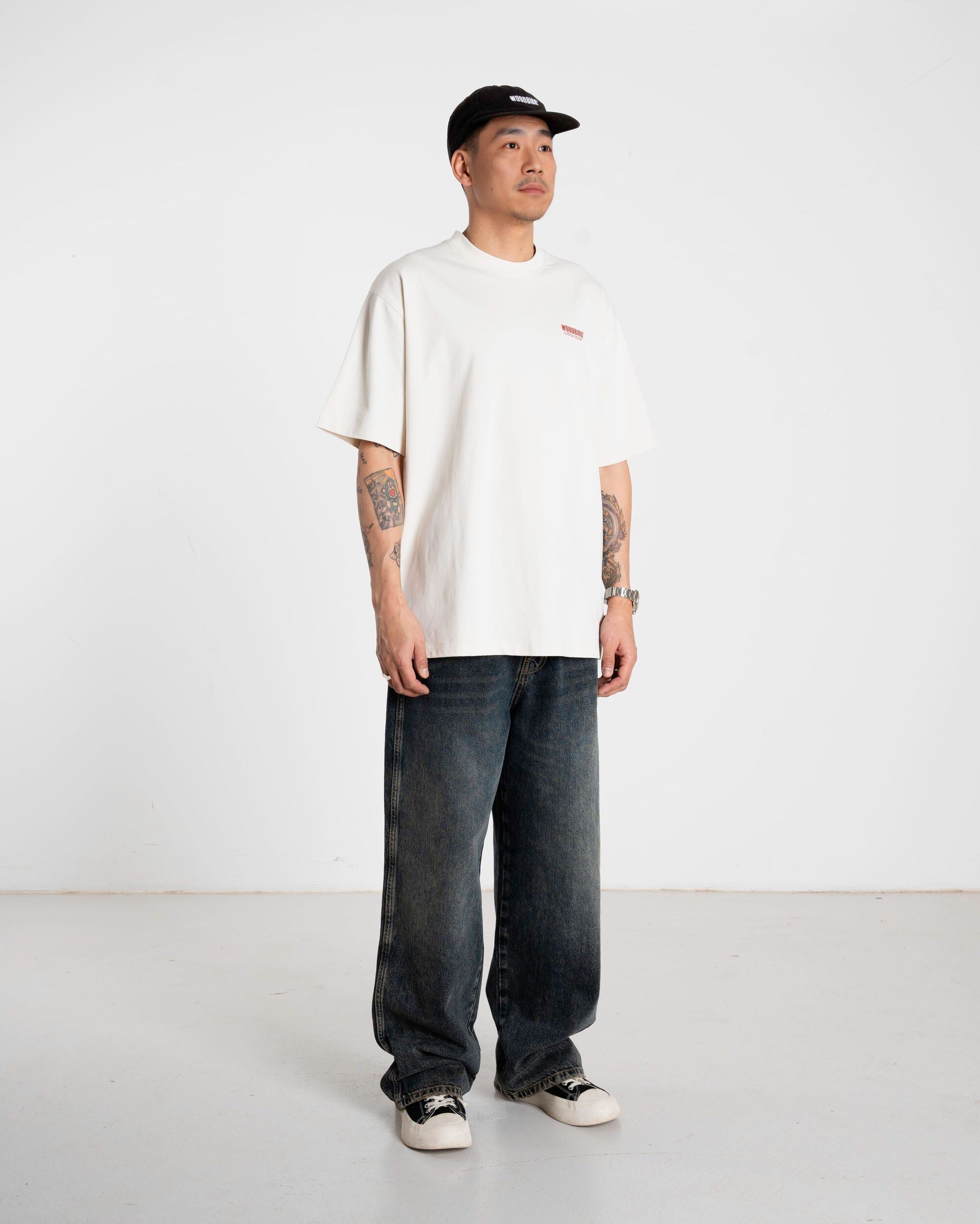 Woodbird WBBaine Soya Tee T-Shirts Off White