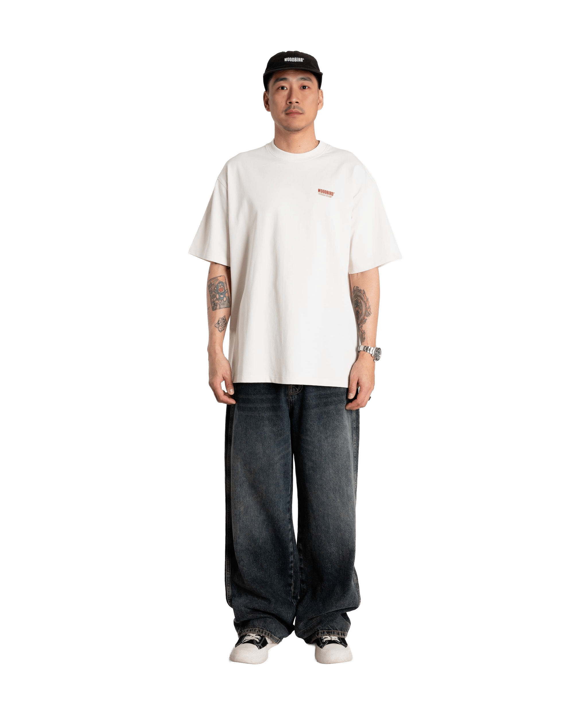 Woodbird WBBaine Soya Tee T-Shirts Off White