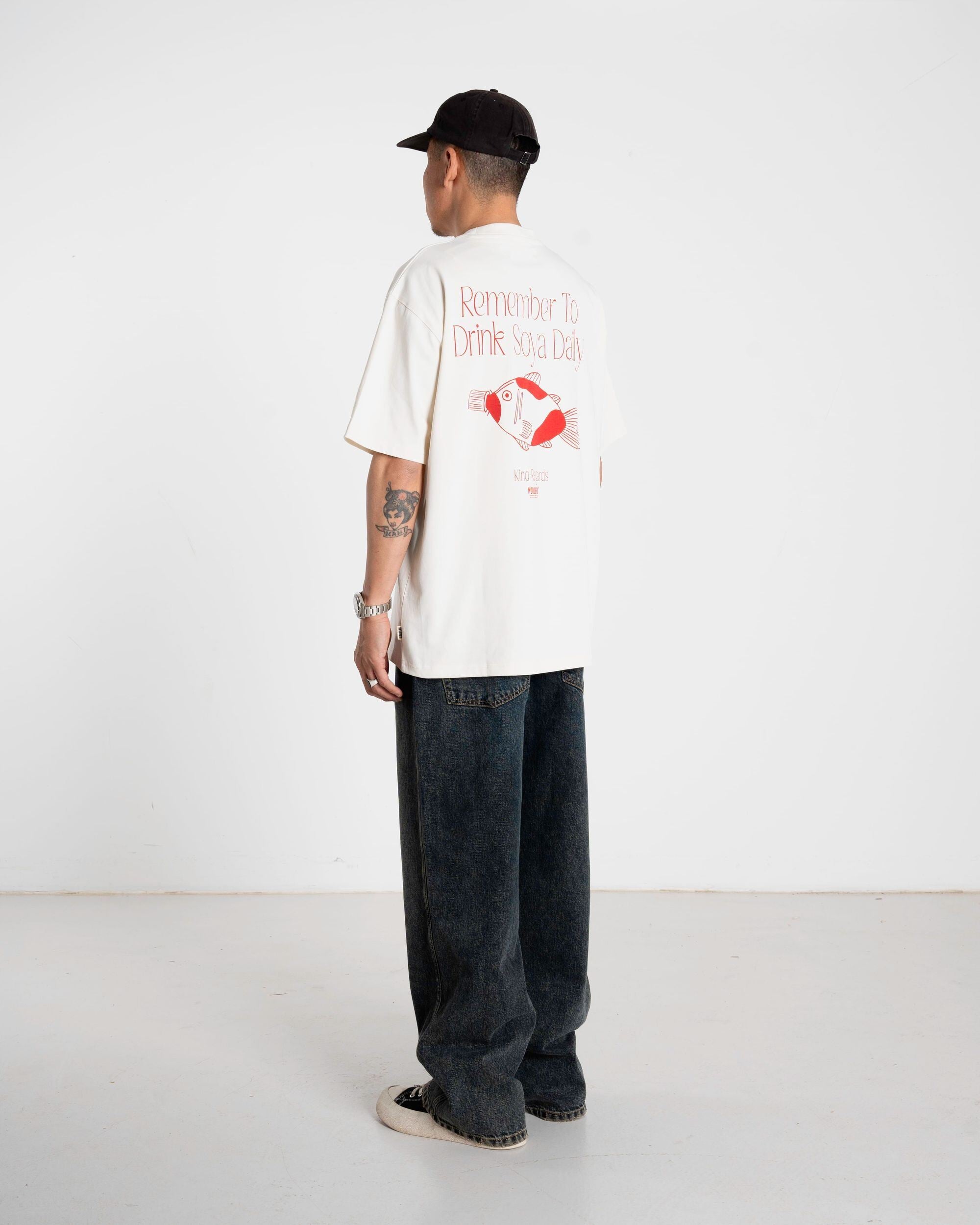 Woodbird WBBaine Soya Tee T-Shirts Off White