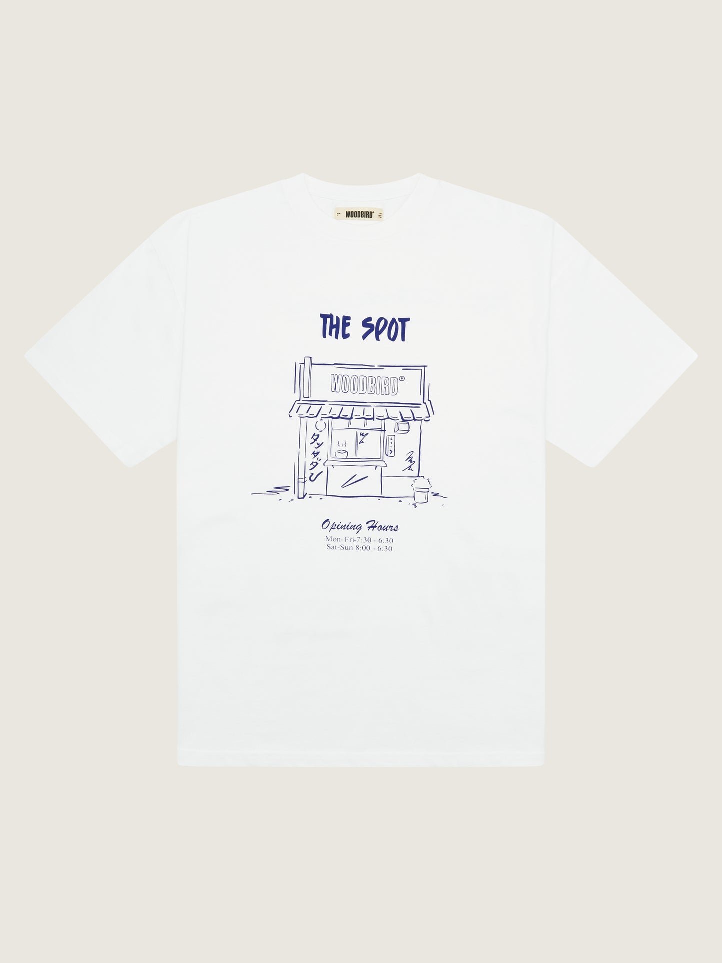 Woodbird WBBaine Spot tee T-Shirts White