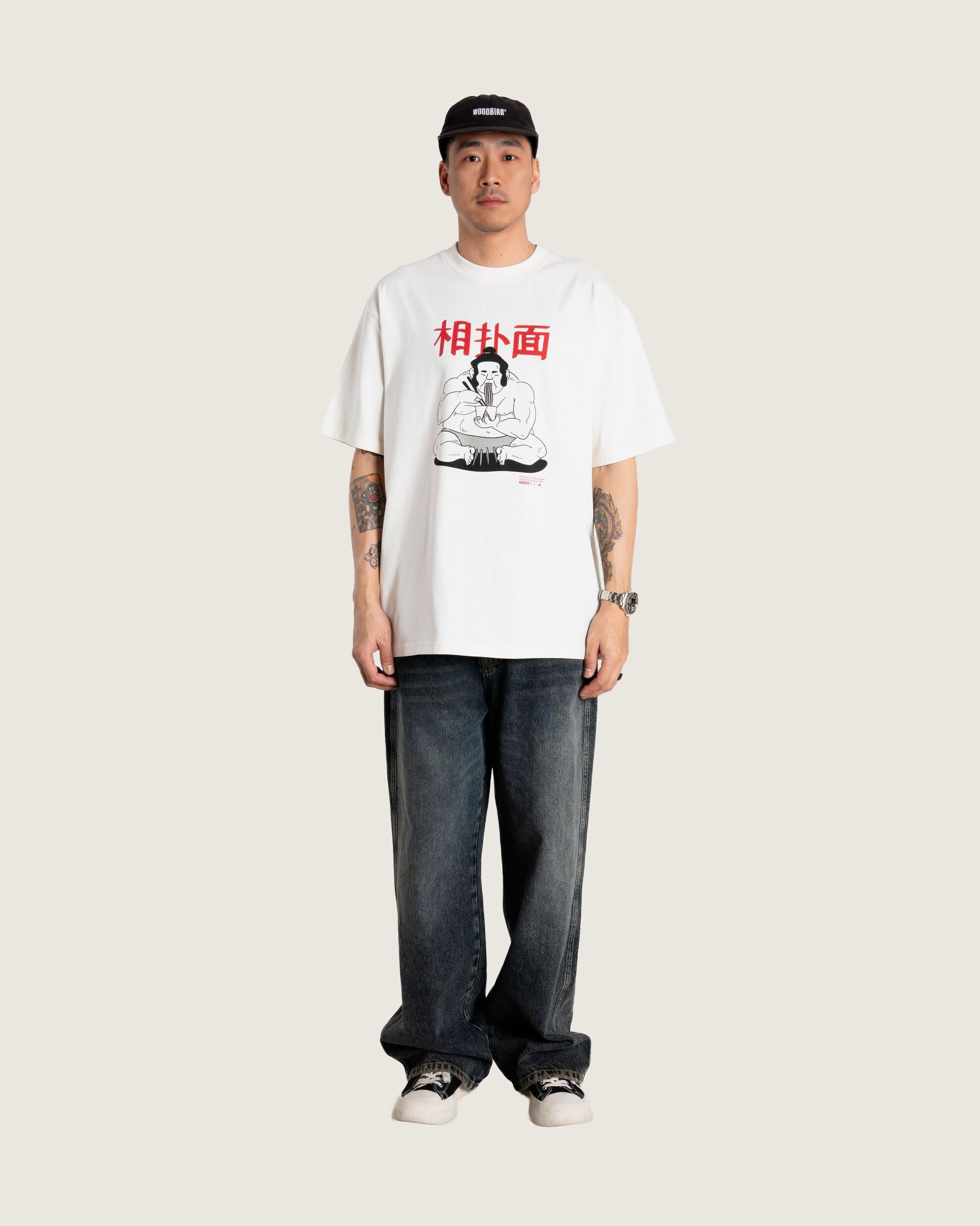 Woodbird WBBaine Sumo Tee T-Shirts Off White