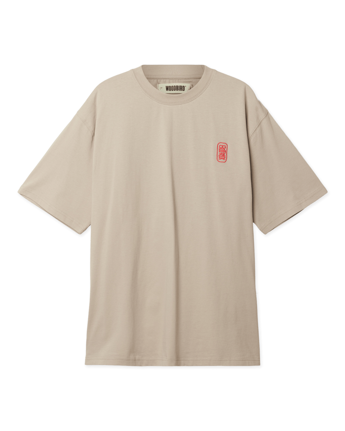 Woodbird WBBaine Support Tee T-Shirts Taupe