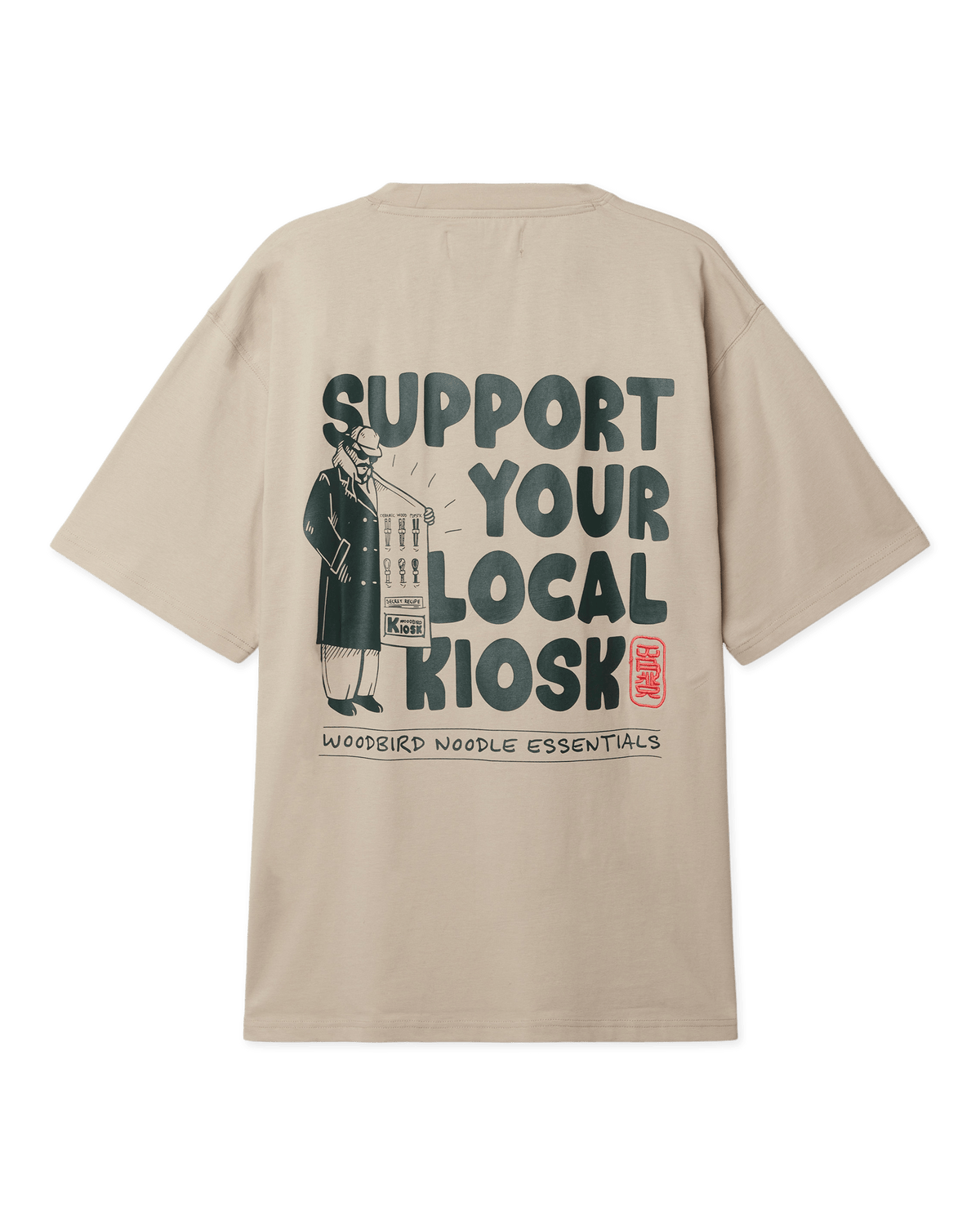Woodbird WBBaine Support Tee T-Shirts Taupe