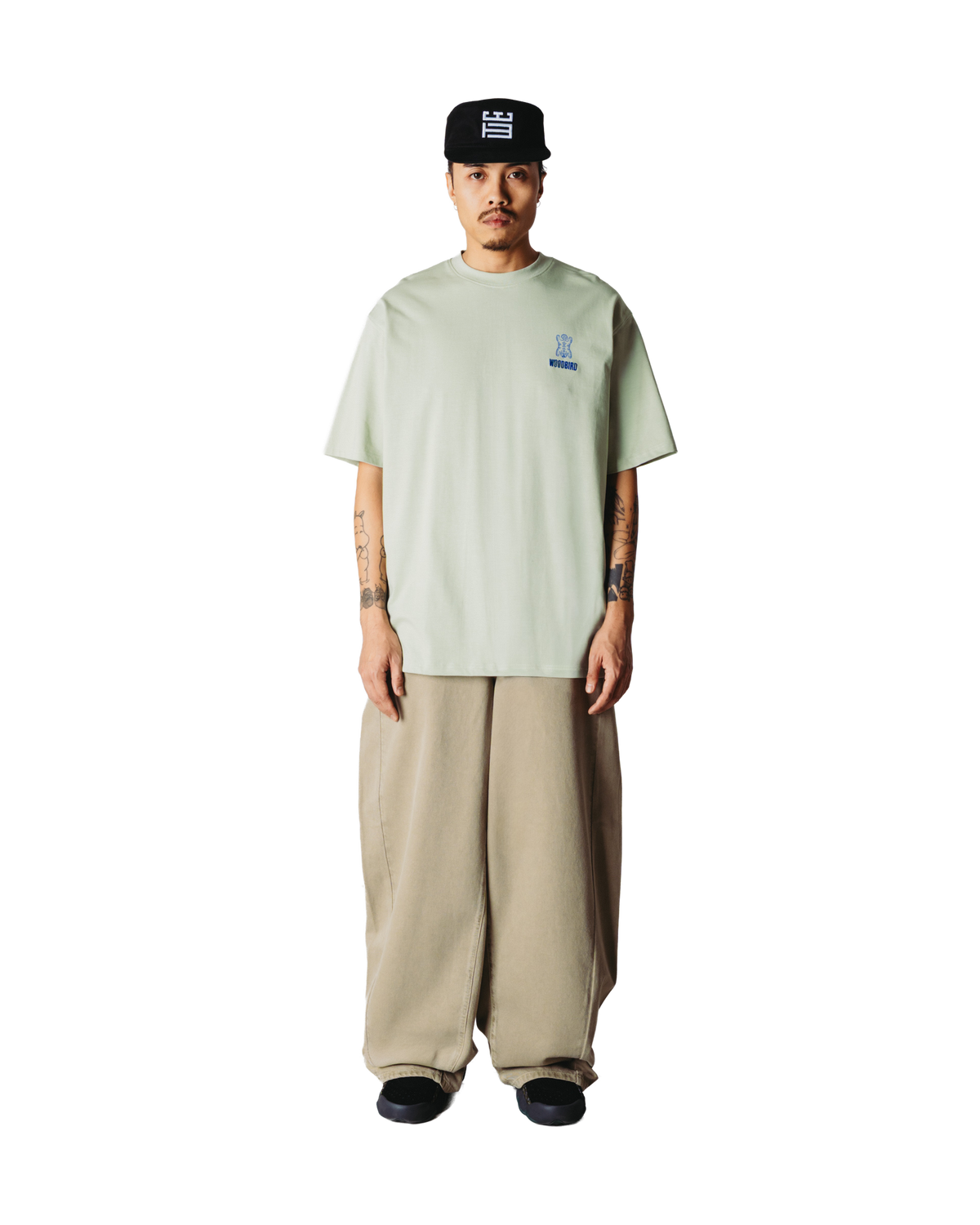 Woodbird WBBaine Tiger Tee T-Shirts Dusty Green