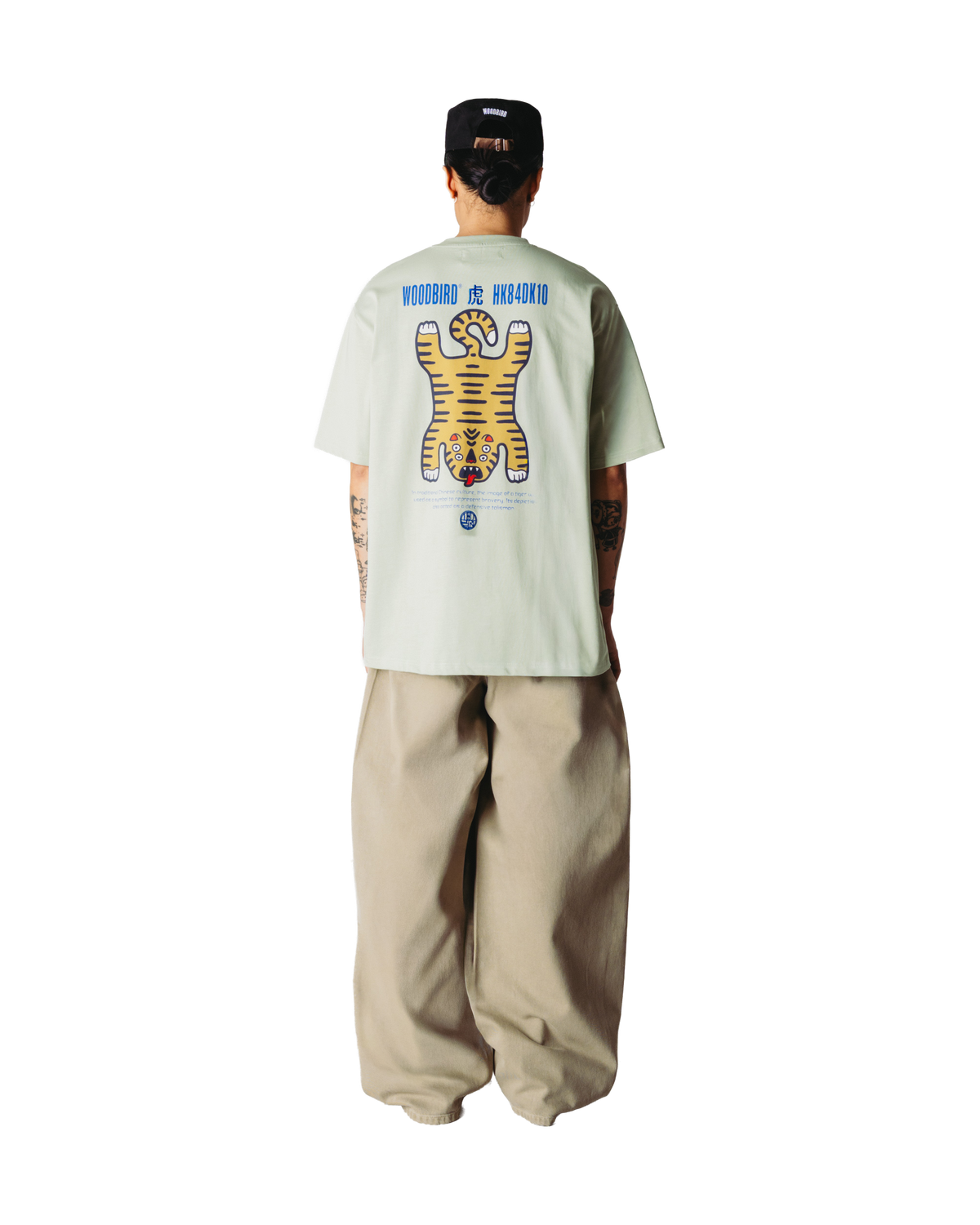Woodbird WBBaine Tiger Tee T-Shirts Dusty Green