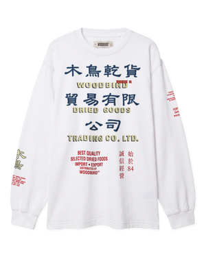 Woodbird WBBaine Trade LS Tee T-Shirts White
