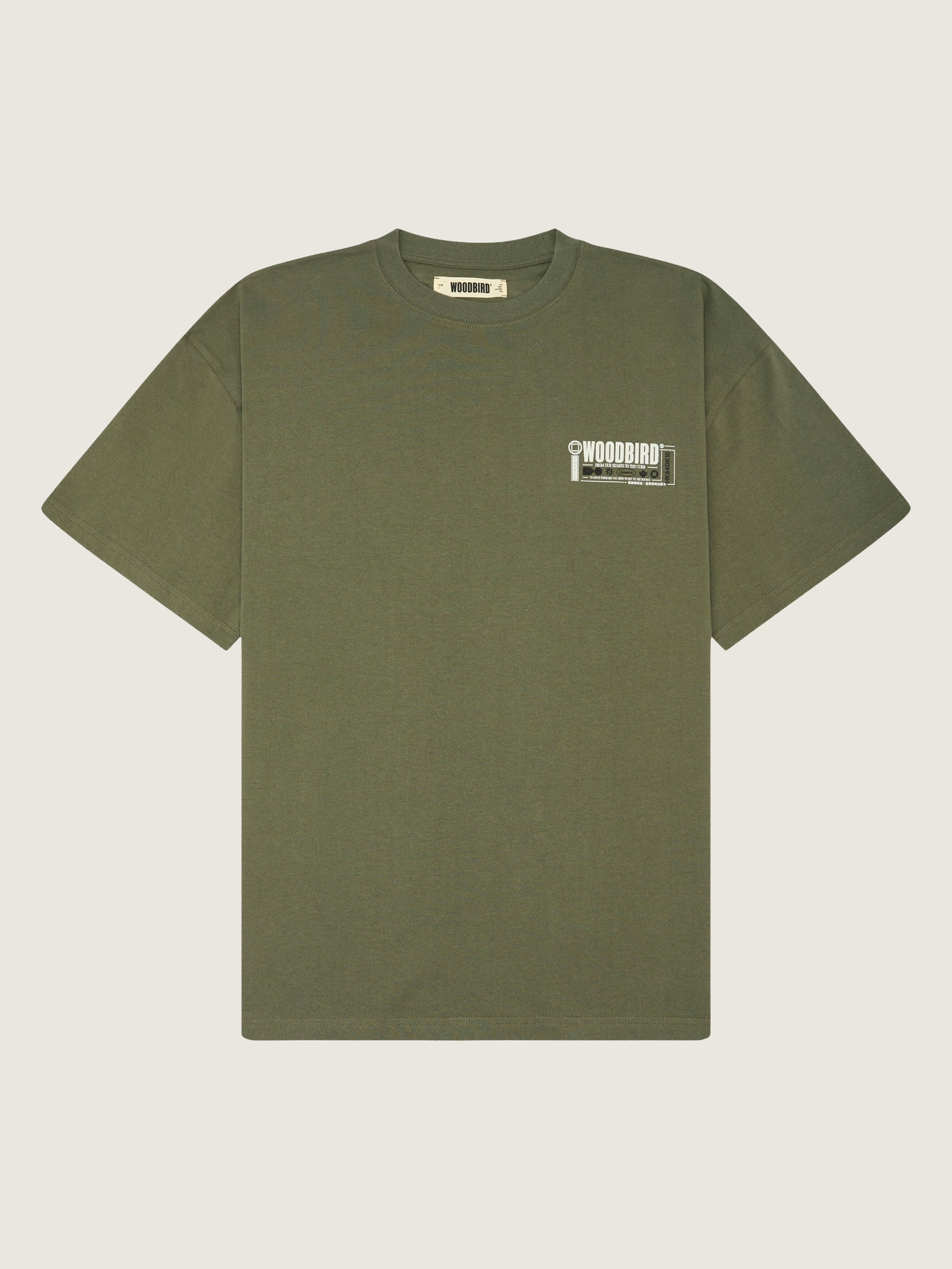 Woodbird WBBaine Train Tee T-Shirts Army Green