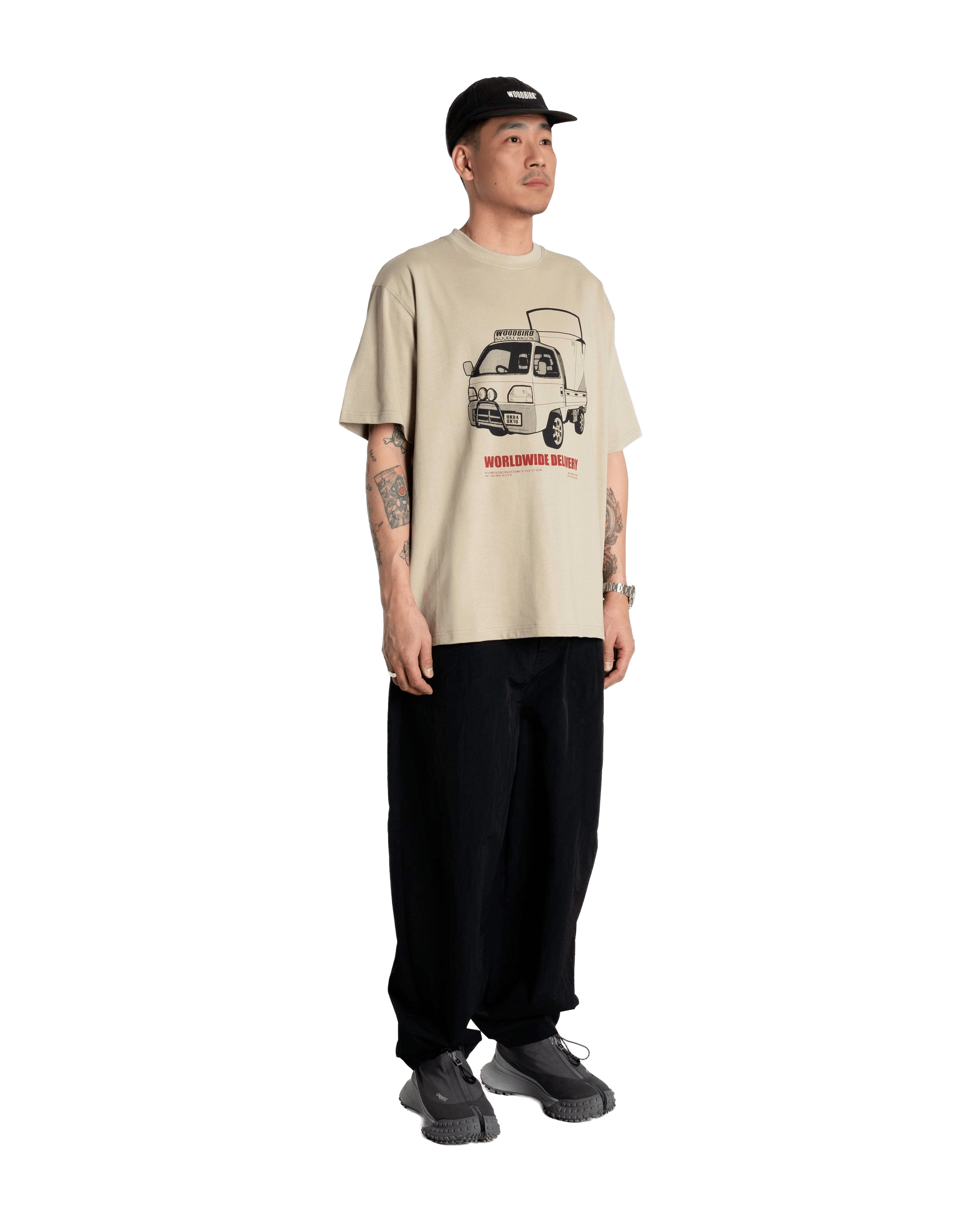 Woodbird WBBaine Truck Tee T-Shirts Stone