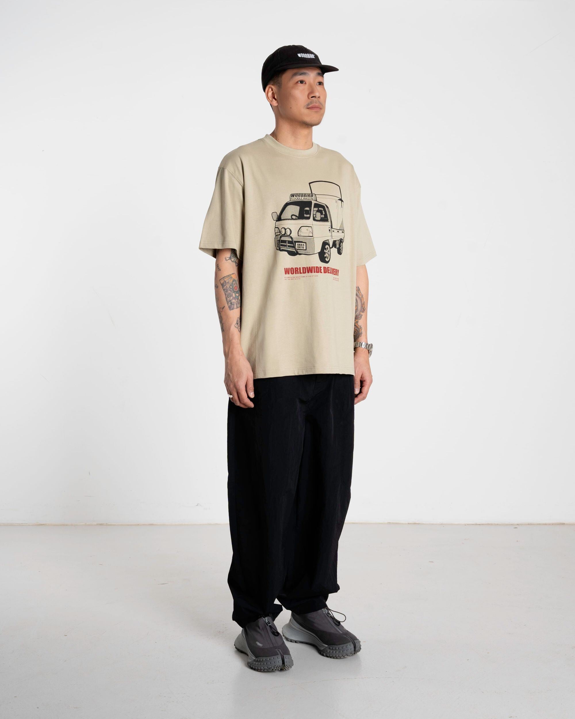 Woodbird WBBaine Truck Tee T-Shirts Stone
