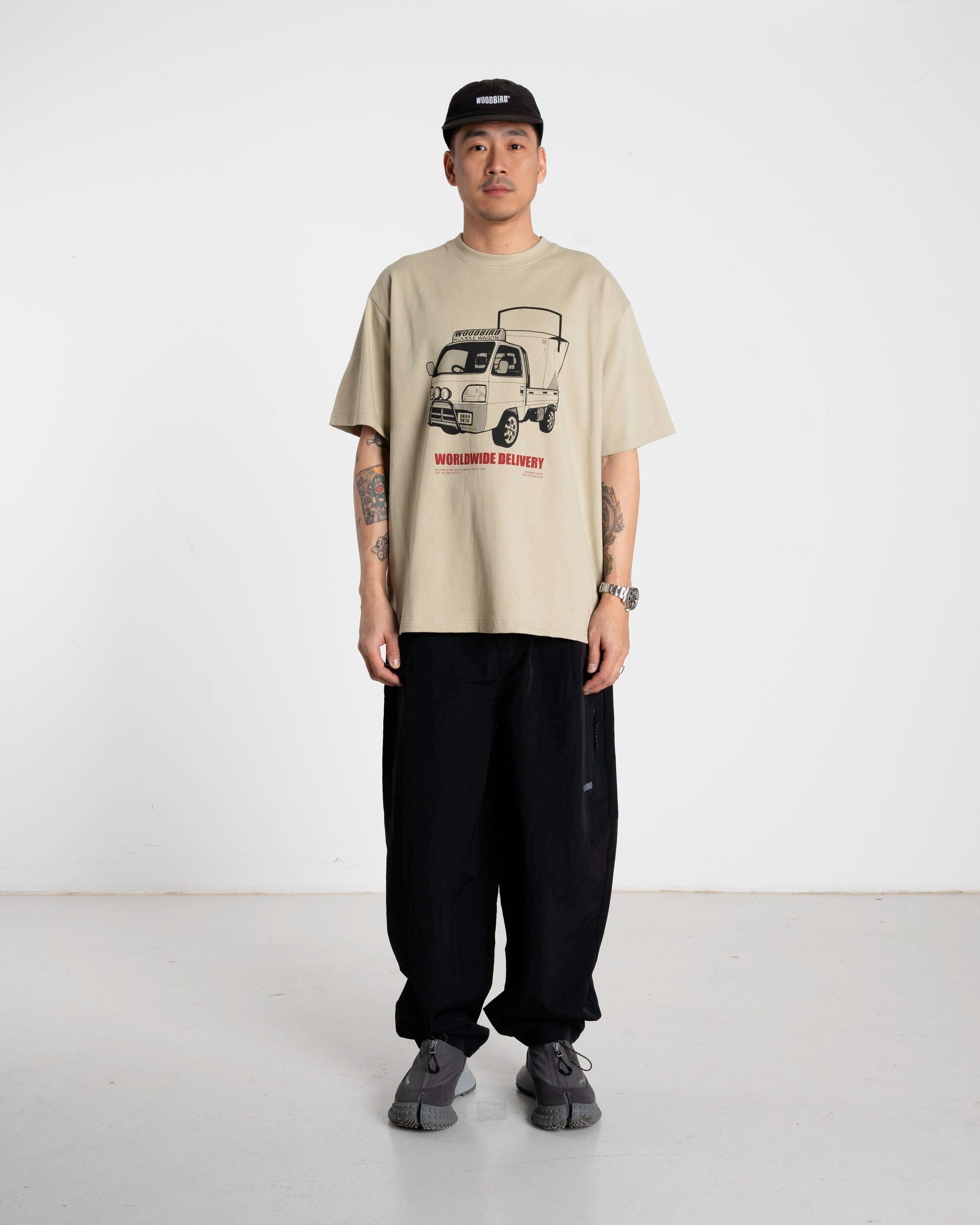 Woodbird WBBaine Truck Tee T-Shirts Stone