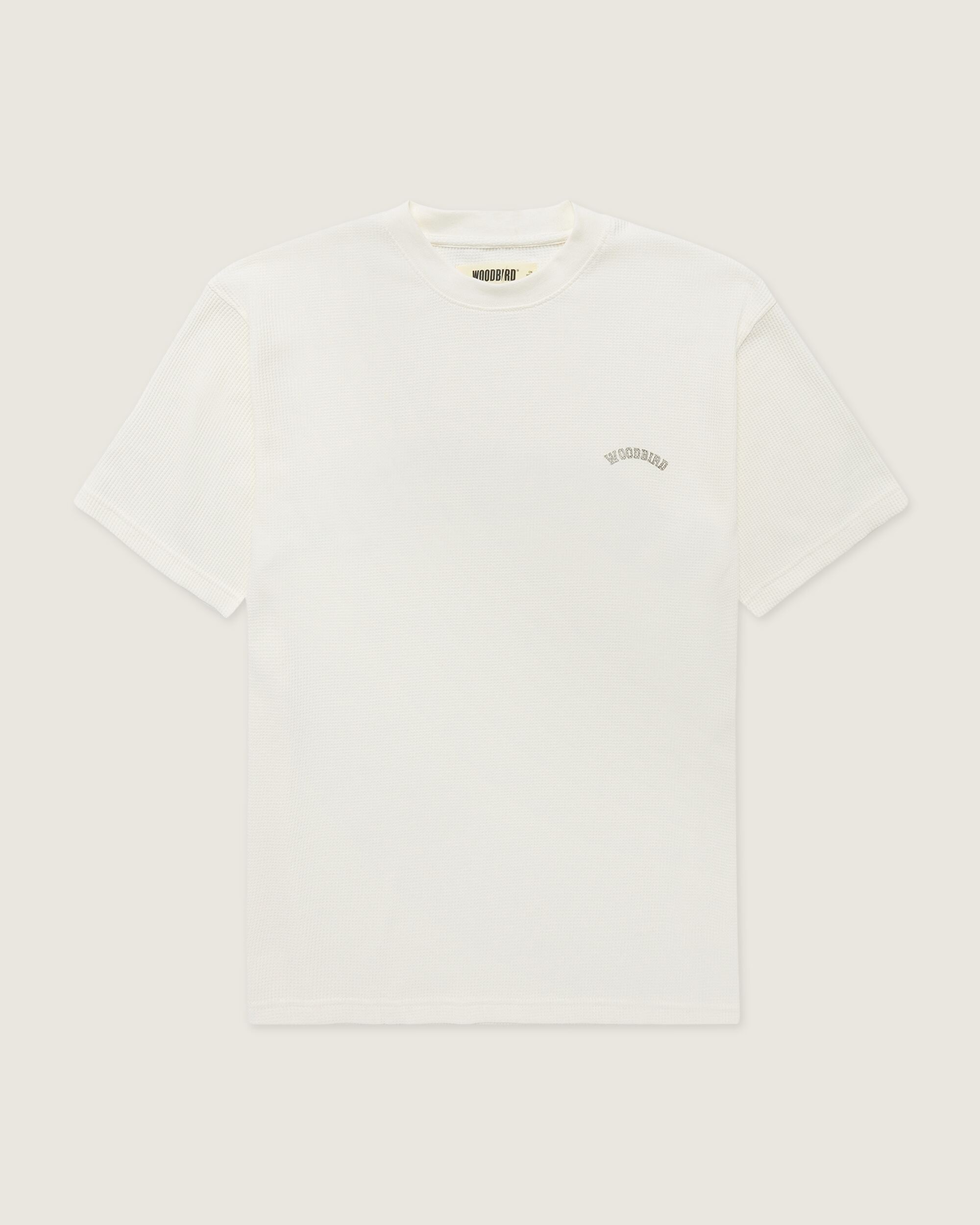 Woodbird WBBaine Waffel Tee T-Shirts Off White