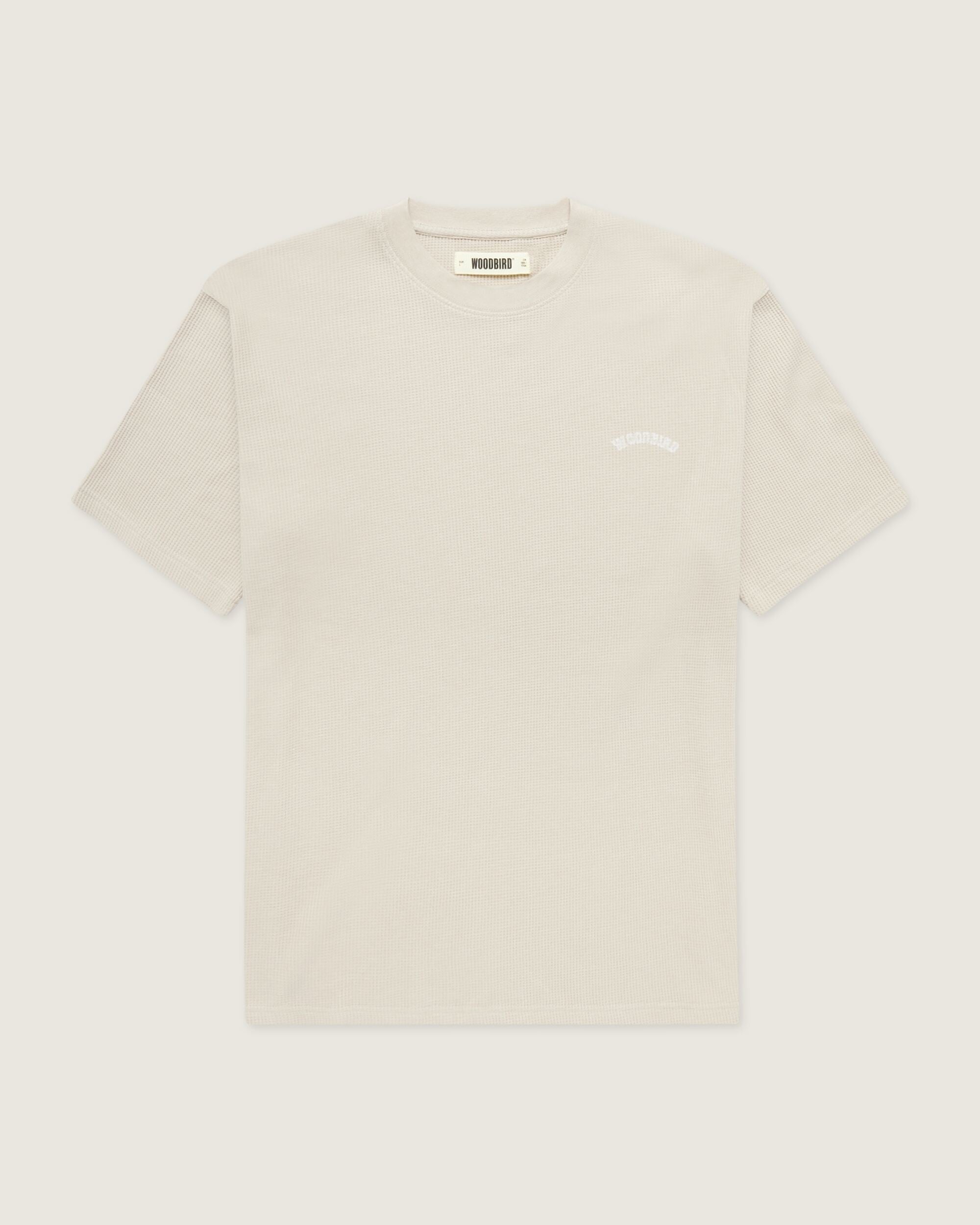 Woodbird WBBaine Waffel Tee T-Shirts Taupe Brown