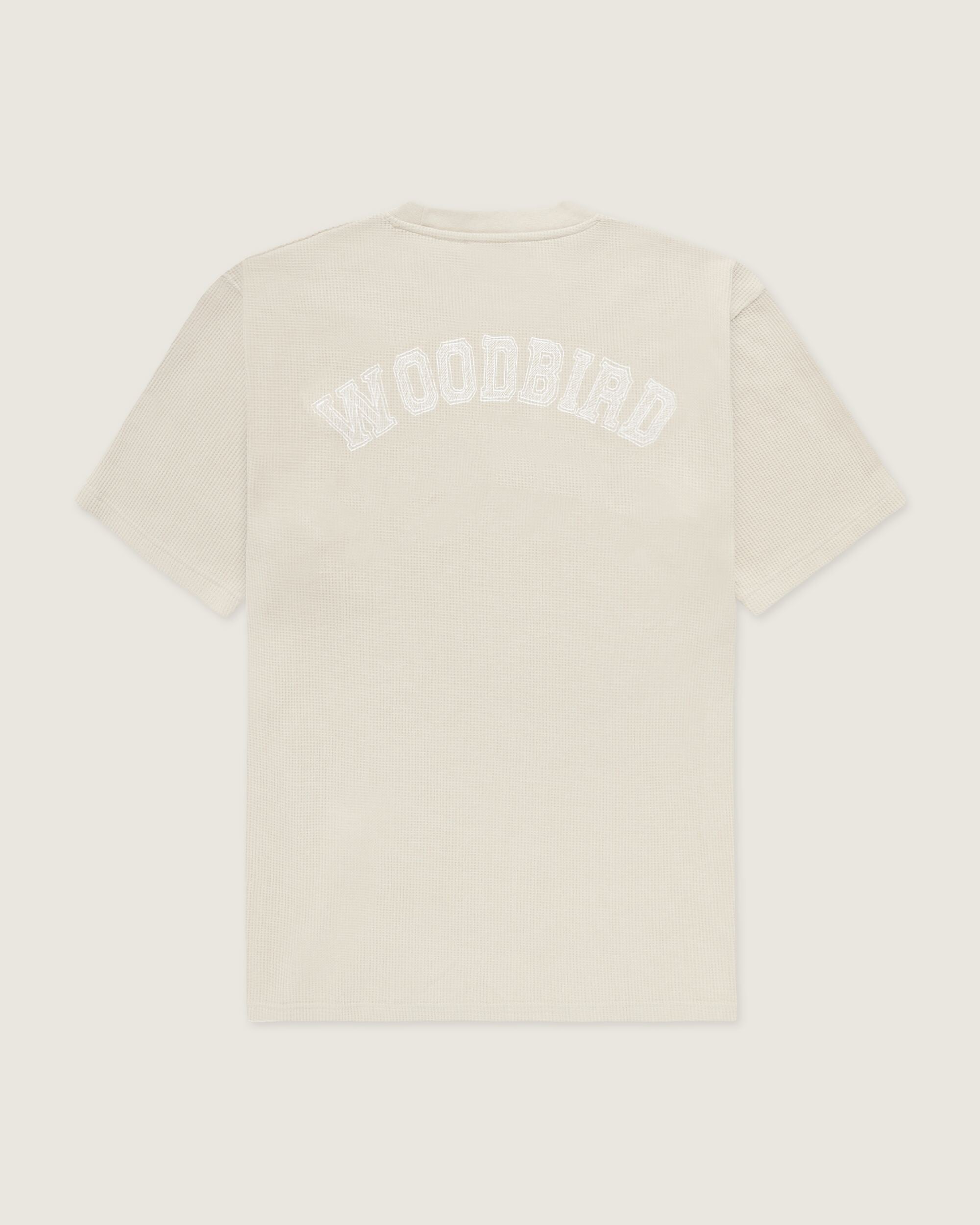 Woodbird WBBaine Waffel Tee T-Shirts Taupe Brown