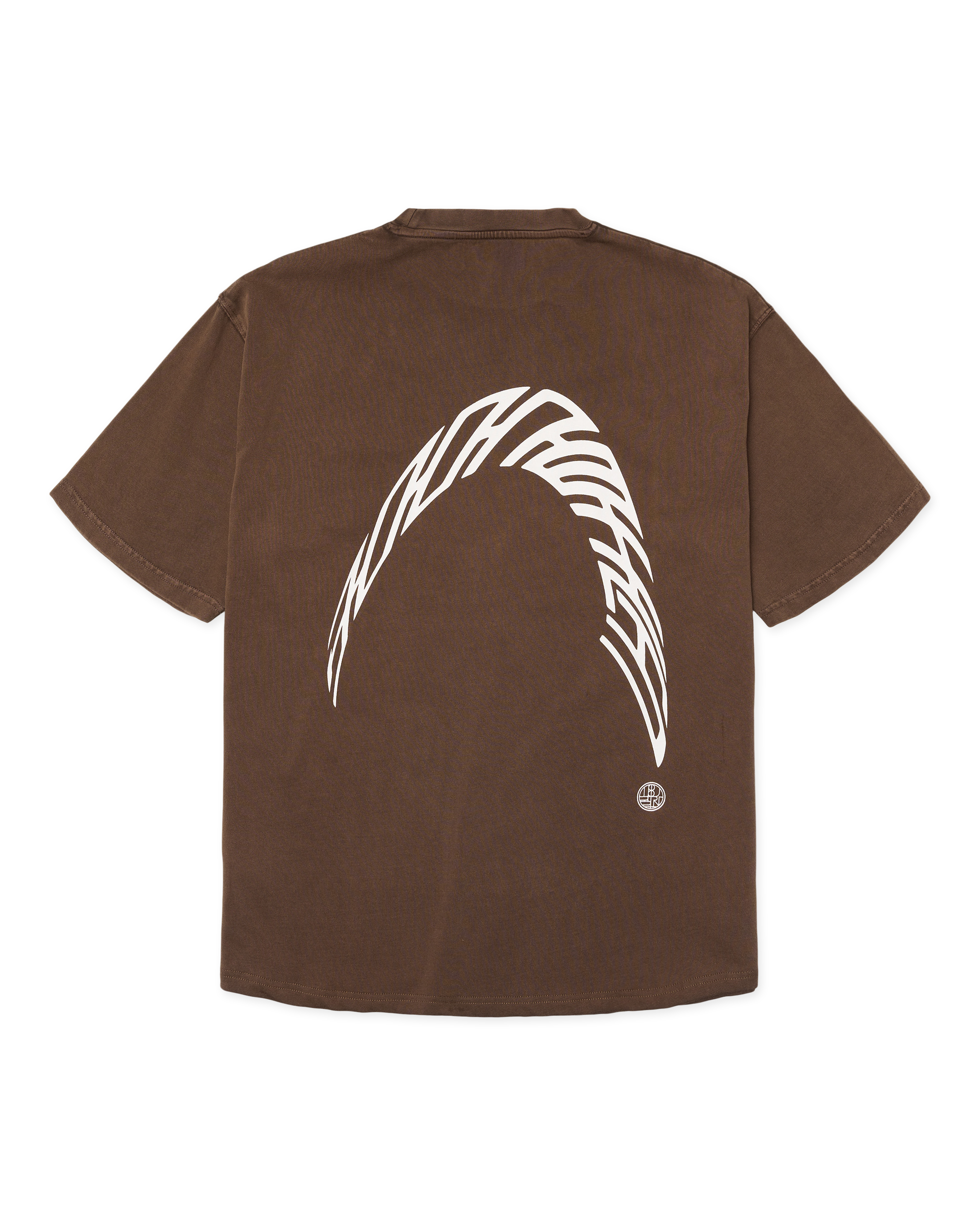 Woodbird WBBaine Warp Acid Tee T-Shirts Washed Brown