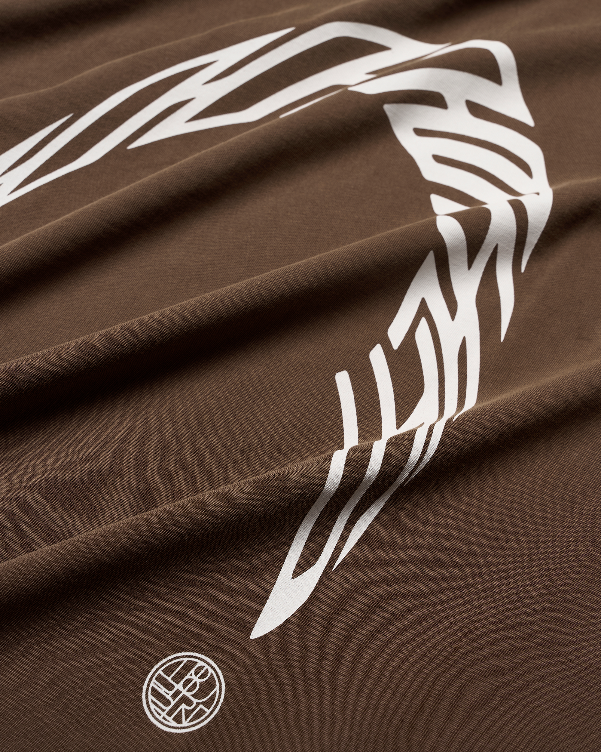 Woodbird WBBaine Warp Acid Tee T-Shirts Washed Brown