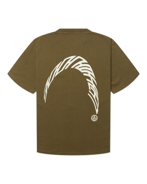 Woodbird WBBaine Warp Tee T-Shirts Dark Olive