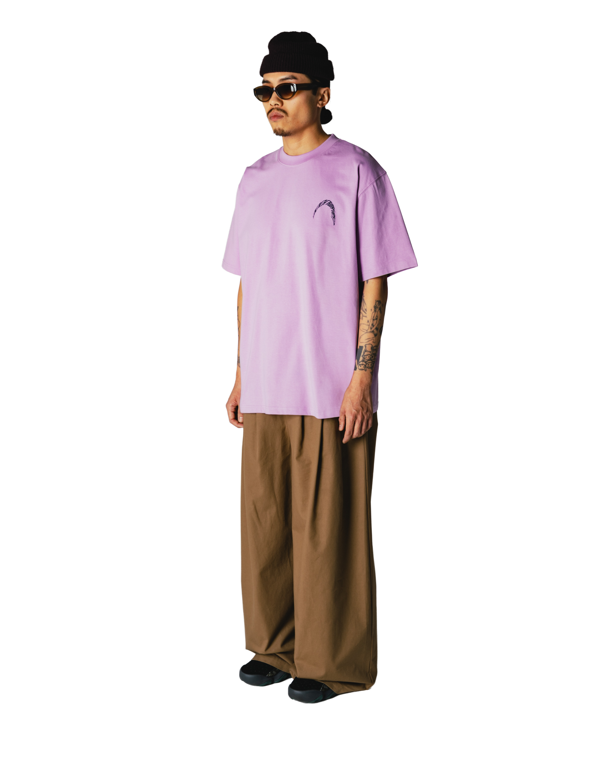Woodbird WBBaine Warp Tee T-Shirts Dusty Violet