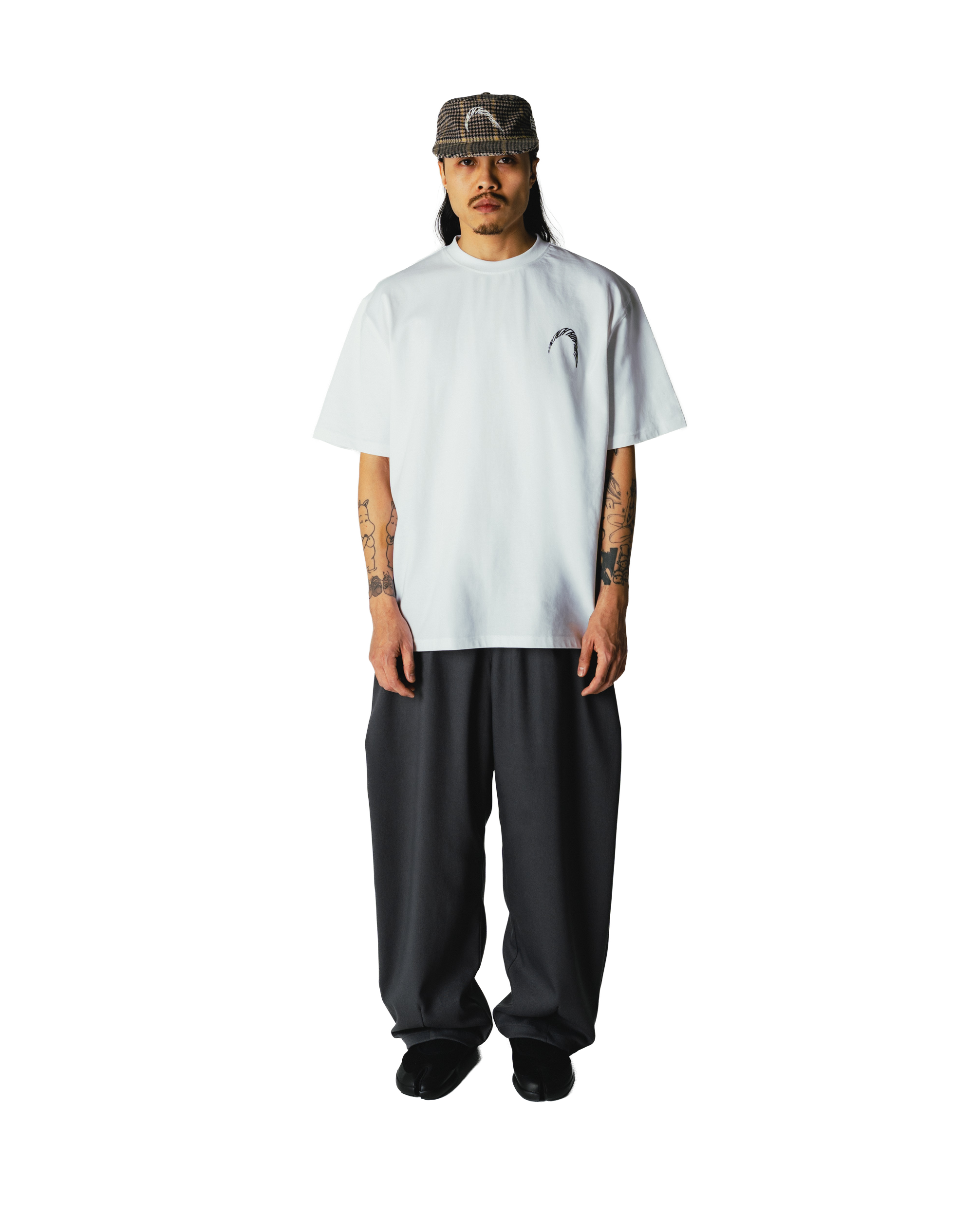 Woodbird WBBaine Warp Tee T-Shirts White-Black