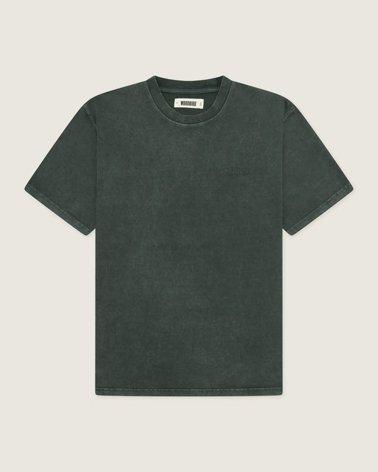 Woodbird WBBaine Washed Tee T-Shirts Forrest Green