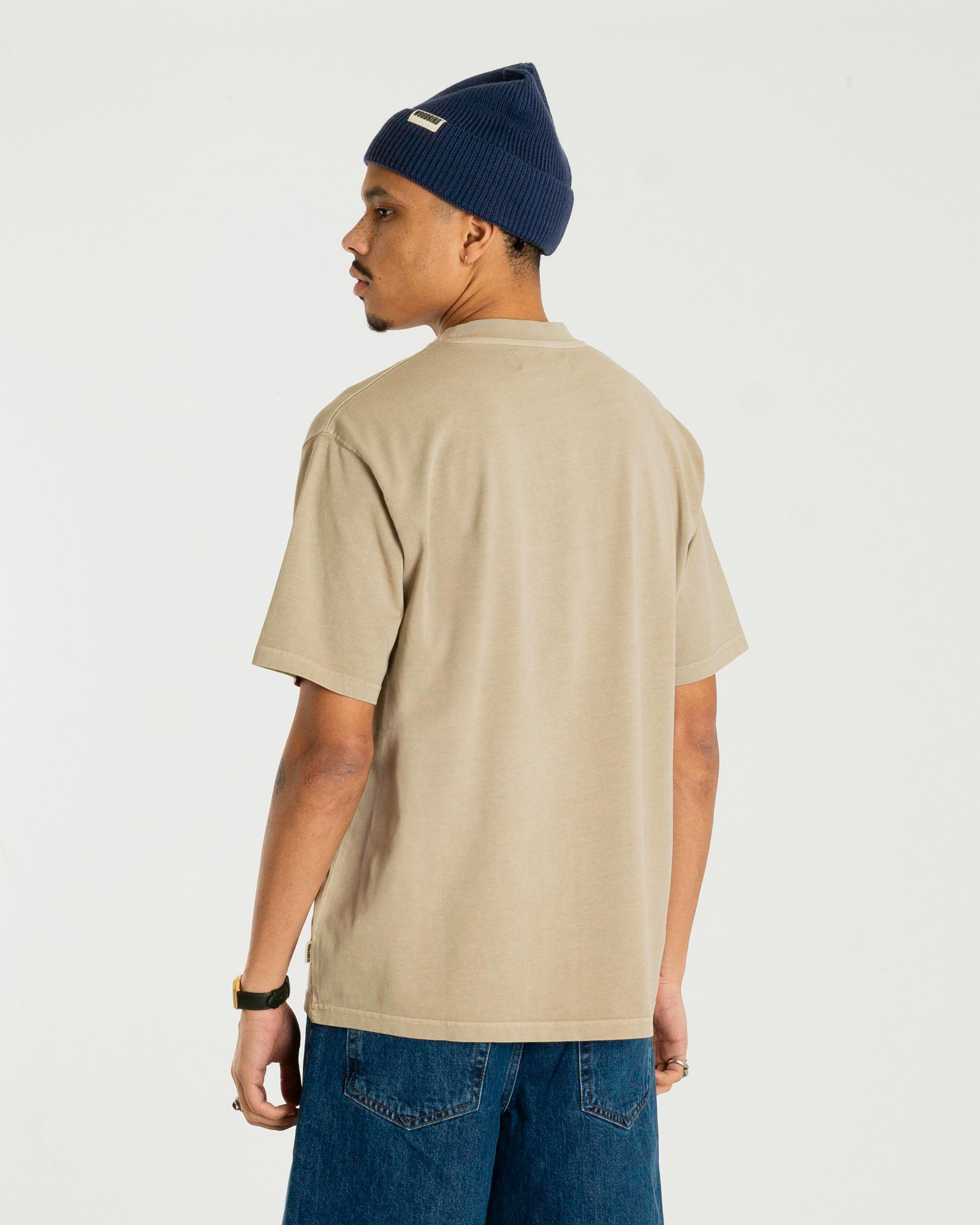 Woodbird WBBaine Washed Tee T-Shirts Light Sand