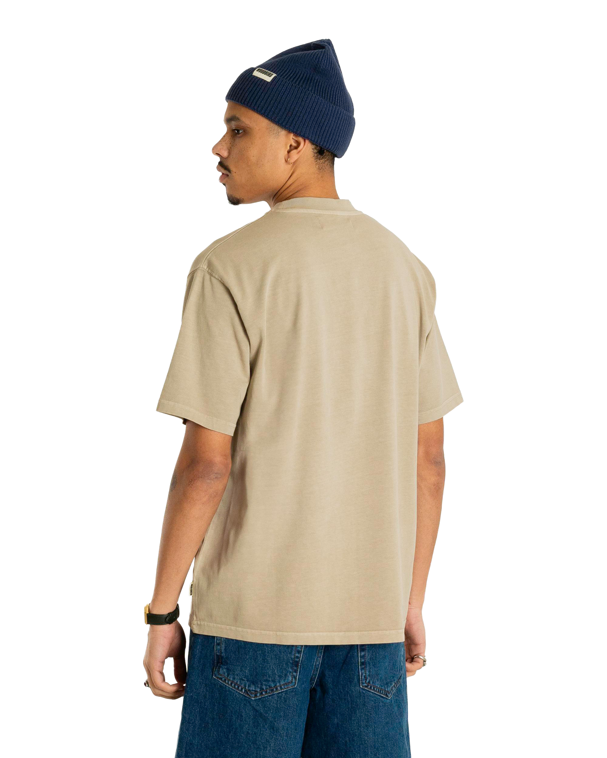 Woodbird WBBaine Washed Tee T-Shirts Light Sand