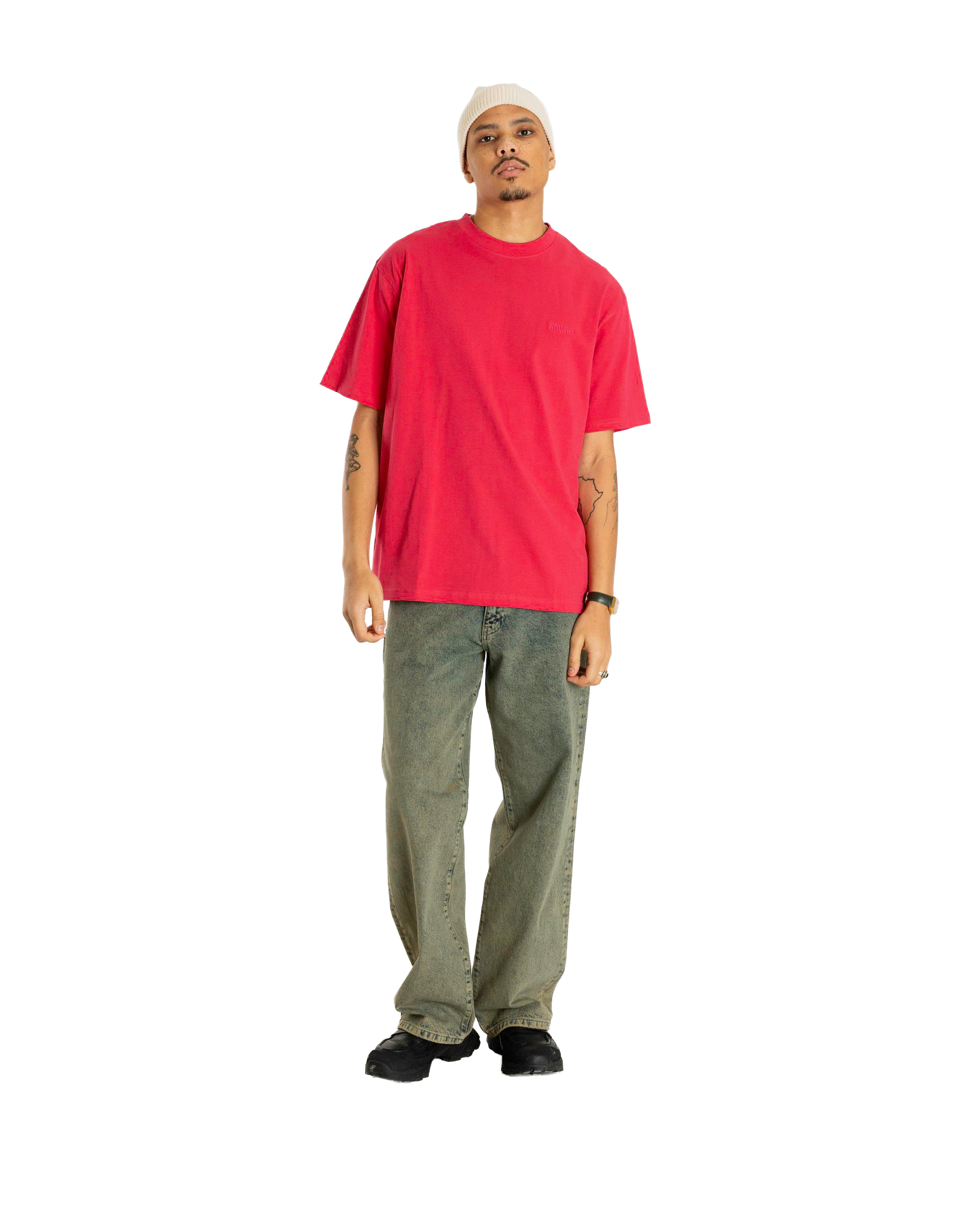Woodbird WBBaine Washed Tee T-Shirts Pink